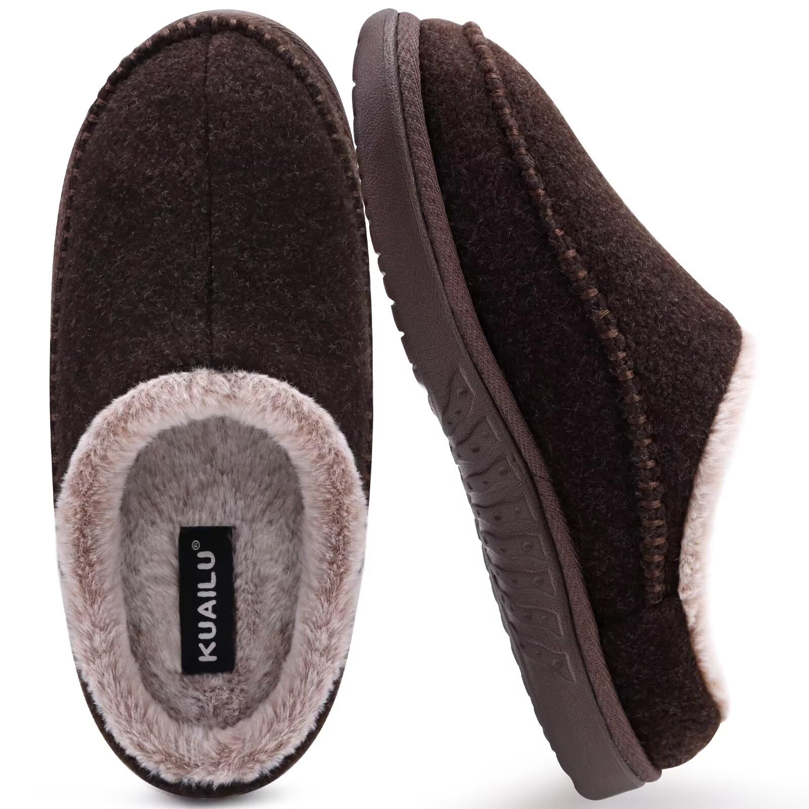 Men's Clog Slippers Arch Support - Brown UK 9-image-4e5ada3f-a022-4669-a9b6-1afd7b6aee29-104595