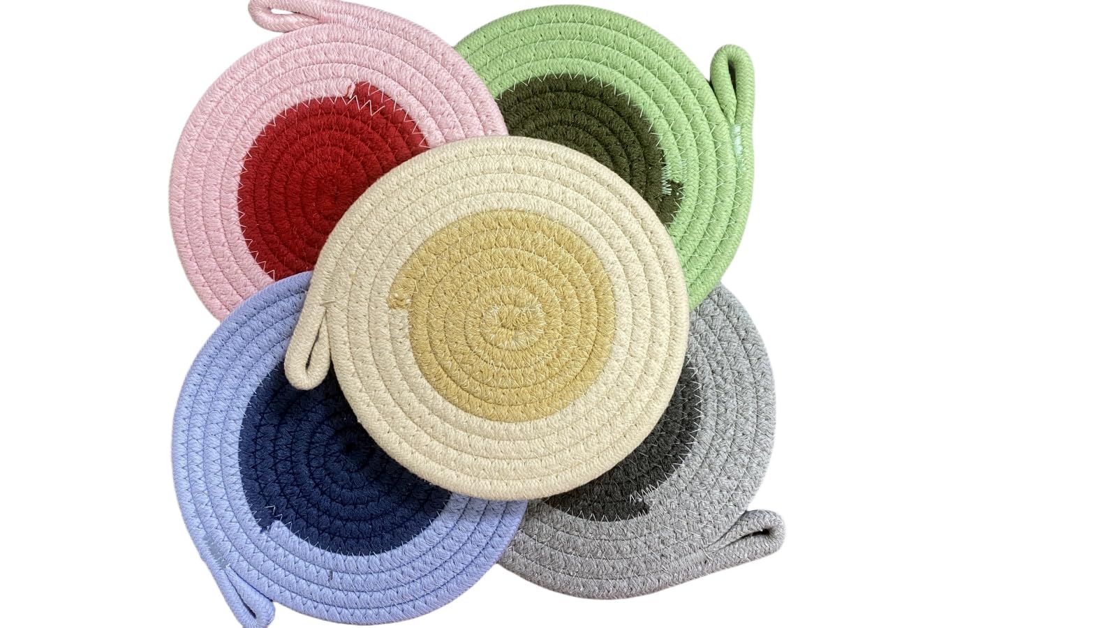 Absorbent Coasters Set, Heat-Resistant Trivets for Hot Pots, Table Mats with Hook, 18cm, Home & Kitchen Bargain-image-813e3d46-2715-4d31-b1d6-4427f9b5c130-67252