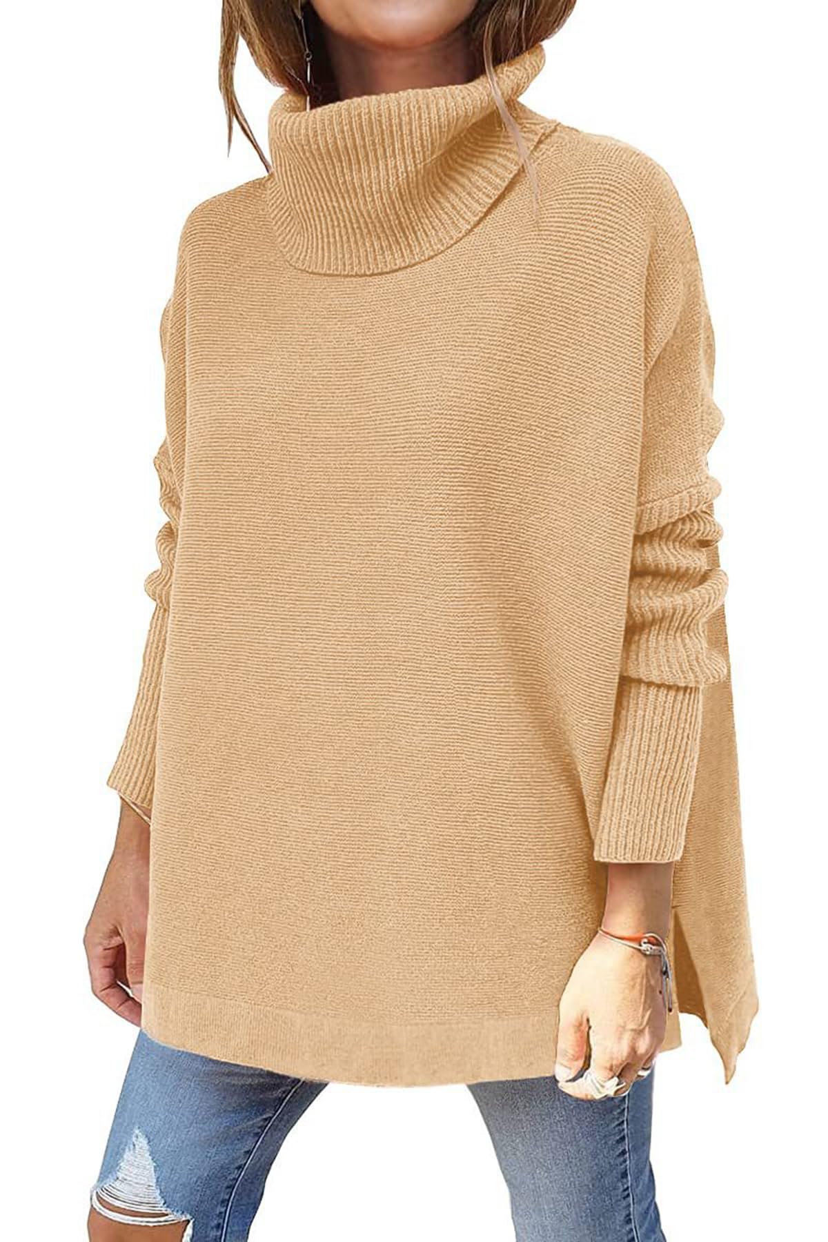 Women's Roll Neck Jumper - Yellow XL-image-3b0f0328-1c1c-4e05-878d-4de4b9643fb6-106771