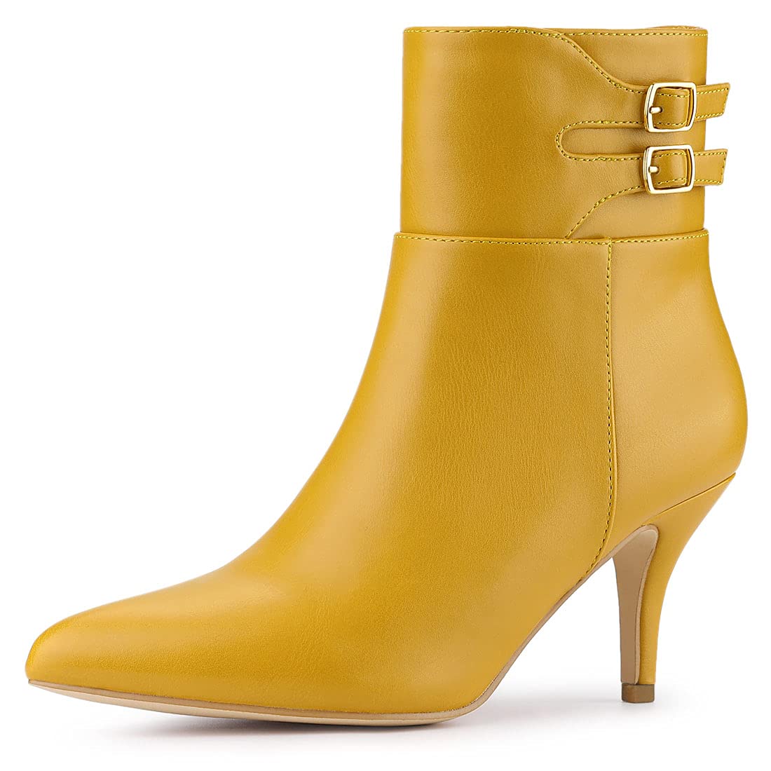 Women's Stiletto Ankle Boots - Yellow 7 UK-image-3b2b23ca-d04e-416d-97ab-dcfdf287e901-115854