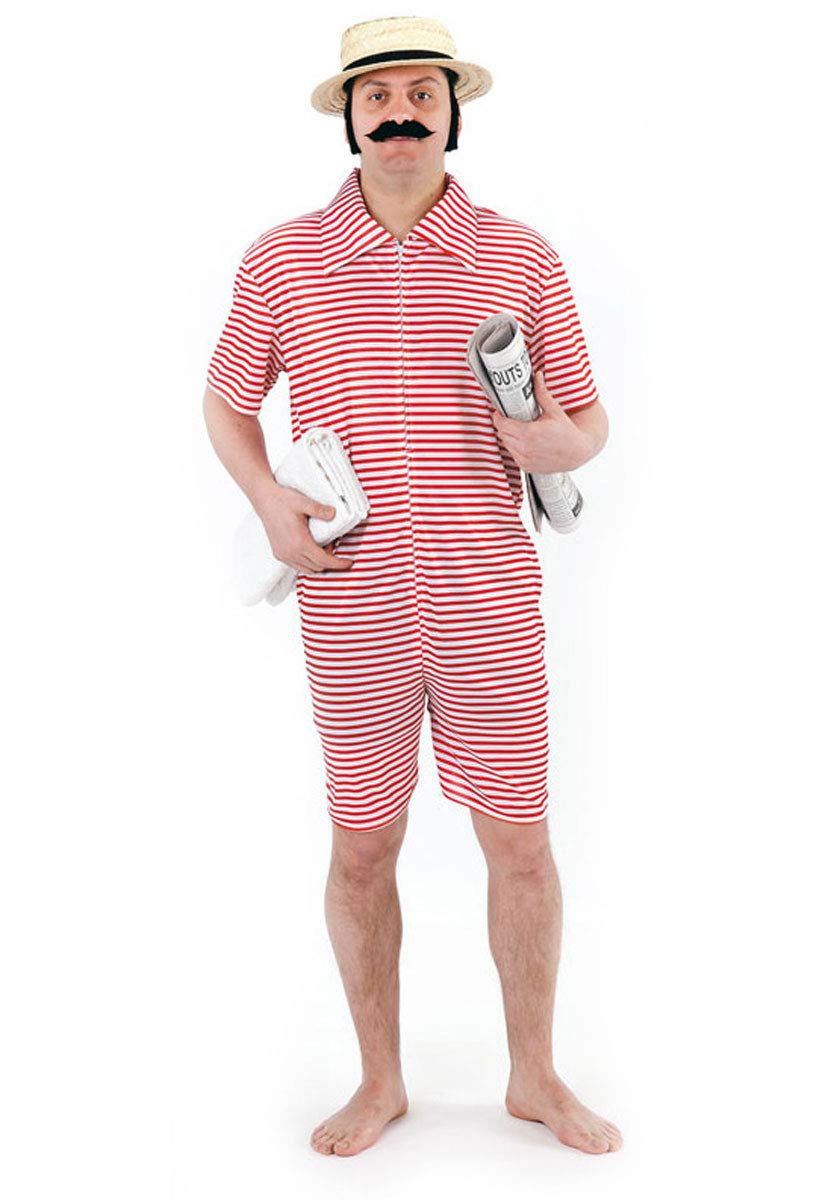 1920s Beach Hunk Fancy Dress Costume - Multi Coloured One Size-image-44942b2c-da76-4991-8a65-8e7317bd72f6-117355