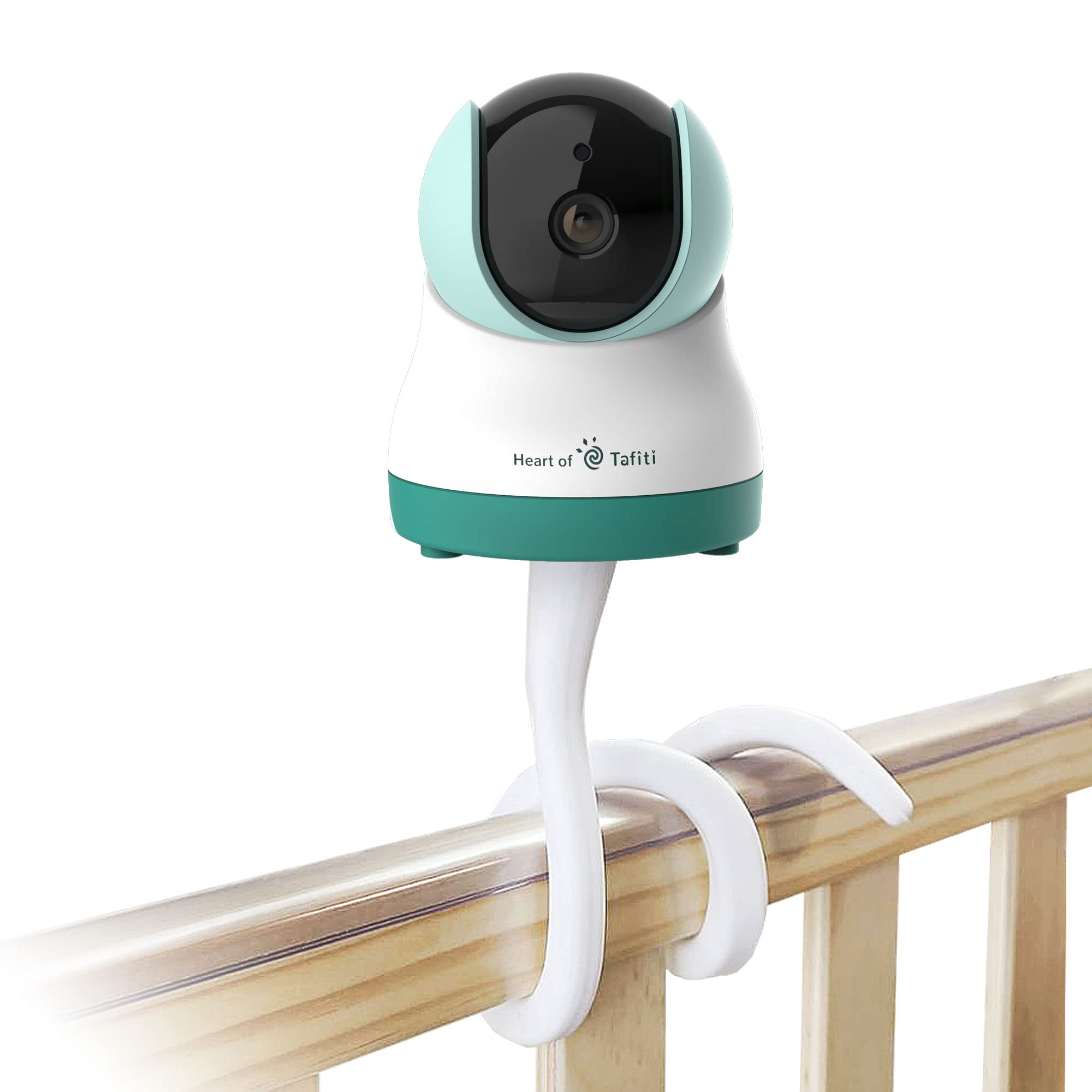 Baby Monitor Mount - Holder, Screw Compatible with Flexible 1/4" White