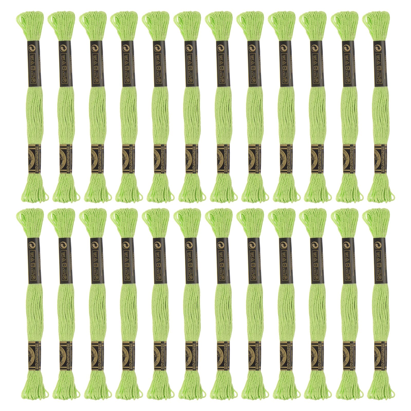 sourcing map Skeins Embroidery Floss 2pcs 12 8.75yds(8m) Green(6016)-image-936e5990-f6c1-4924-9eaf-08117322865a-63796