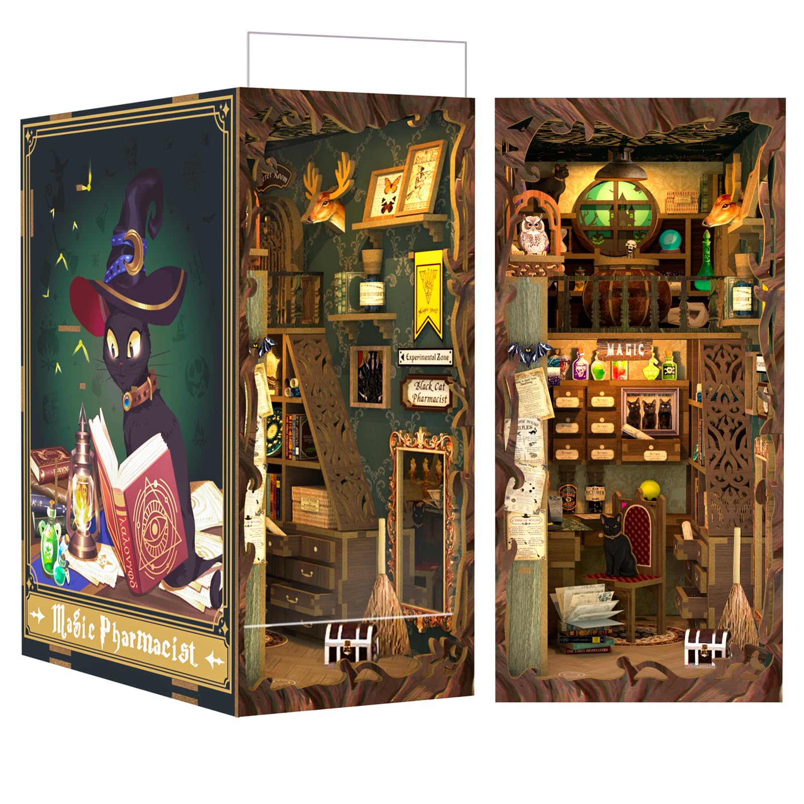 DIY Halloween Book Nook Kit – Magic Pharmacist DIY Halloween Book Nook Kit – Magic Pharmacist
