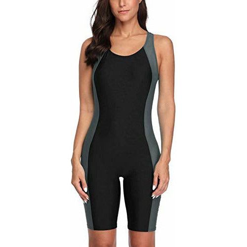 CharmLeaks Womens Boyleg One Piece Swimsuit Athletic Swimwear