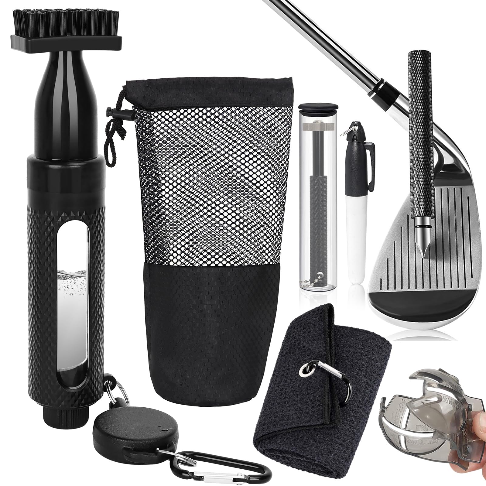 Golf Club Cleaning Kit with Spray Brush - Black M-image-ee6d4aec-132e-42de-9580-26393cb85c25-121389