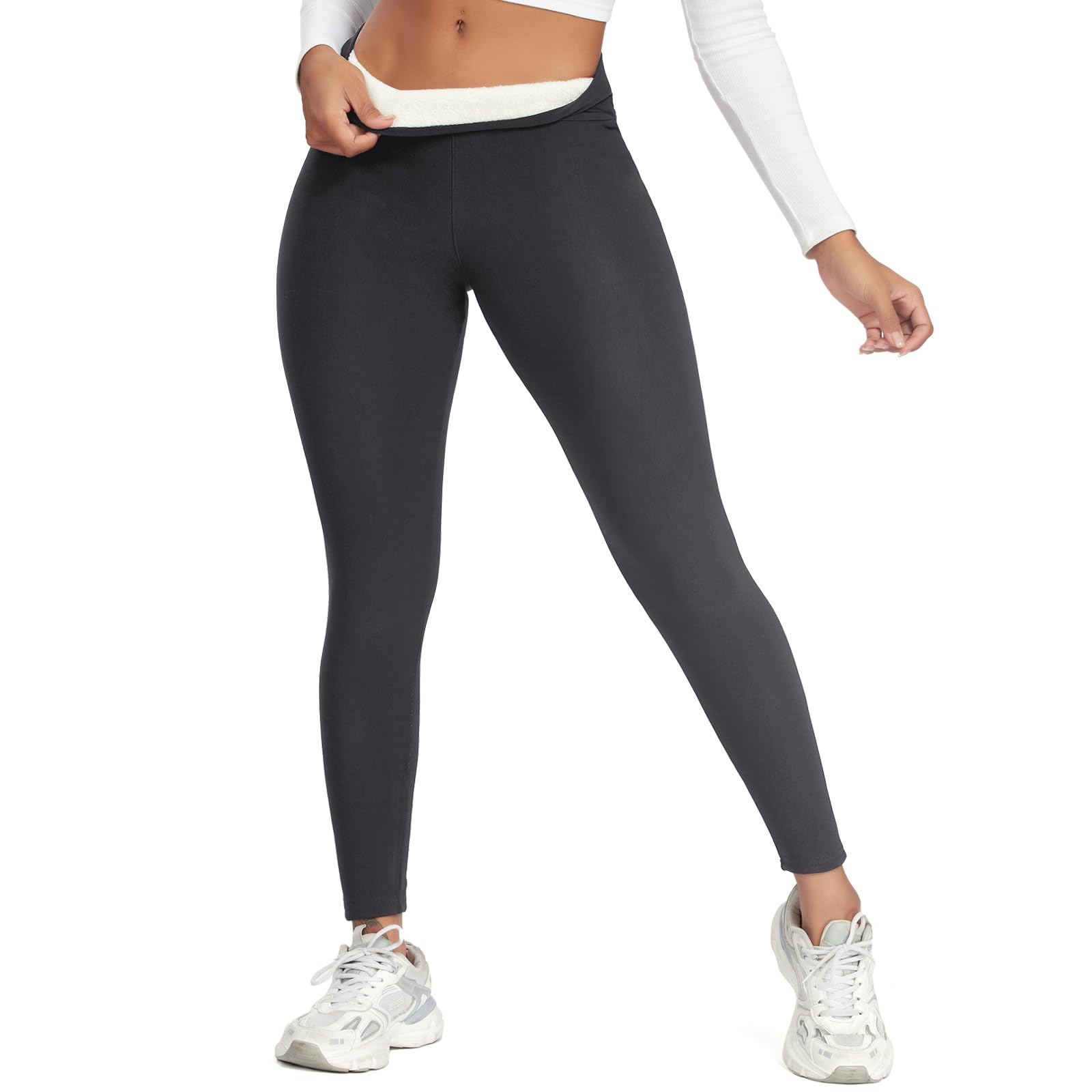 Fleece Lined Thermal Leggings - Grey 3XL-image-8380bd72-7990-4564-bf4c-5caf72b43d47-120148