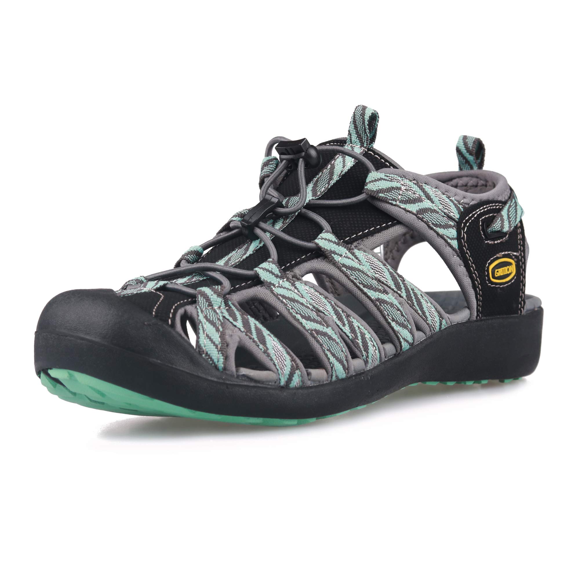 Women's Hiking Sandals Closed Toe - Black UK 4 Wide