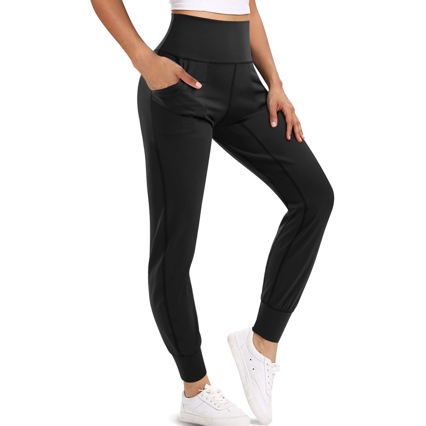 Women's Cotton Joggers with Pockets - Black XXL-image-2480d94c-aa37-4880-a5ab-bd4b67d2d197-113639