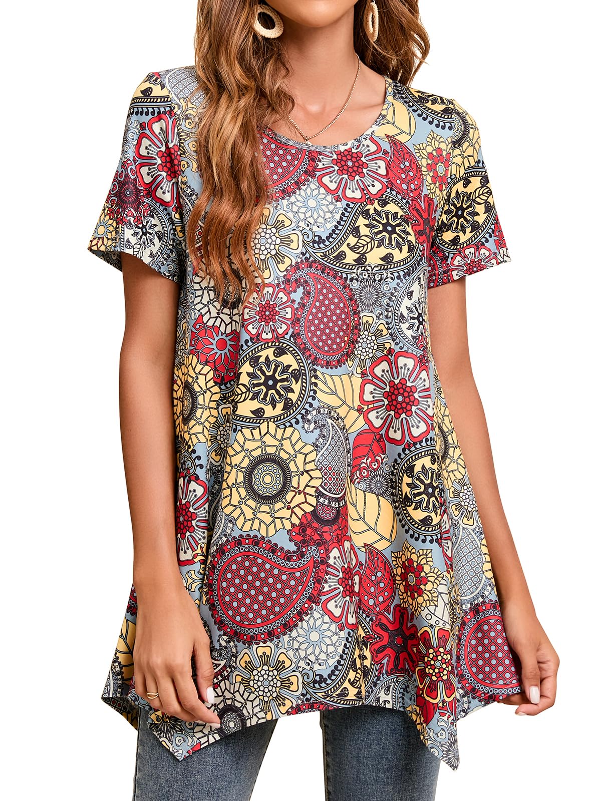 Women's Tunic Top Casual Swing - Multicolour S-image-c7c78075-6e7c-4b51-bdd4-c266bf497d2f-102430