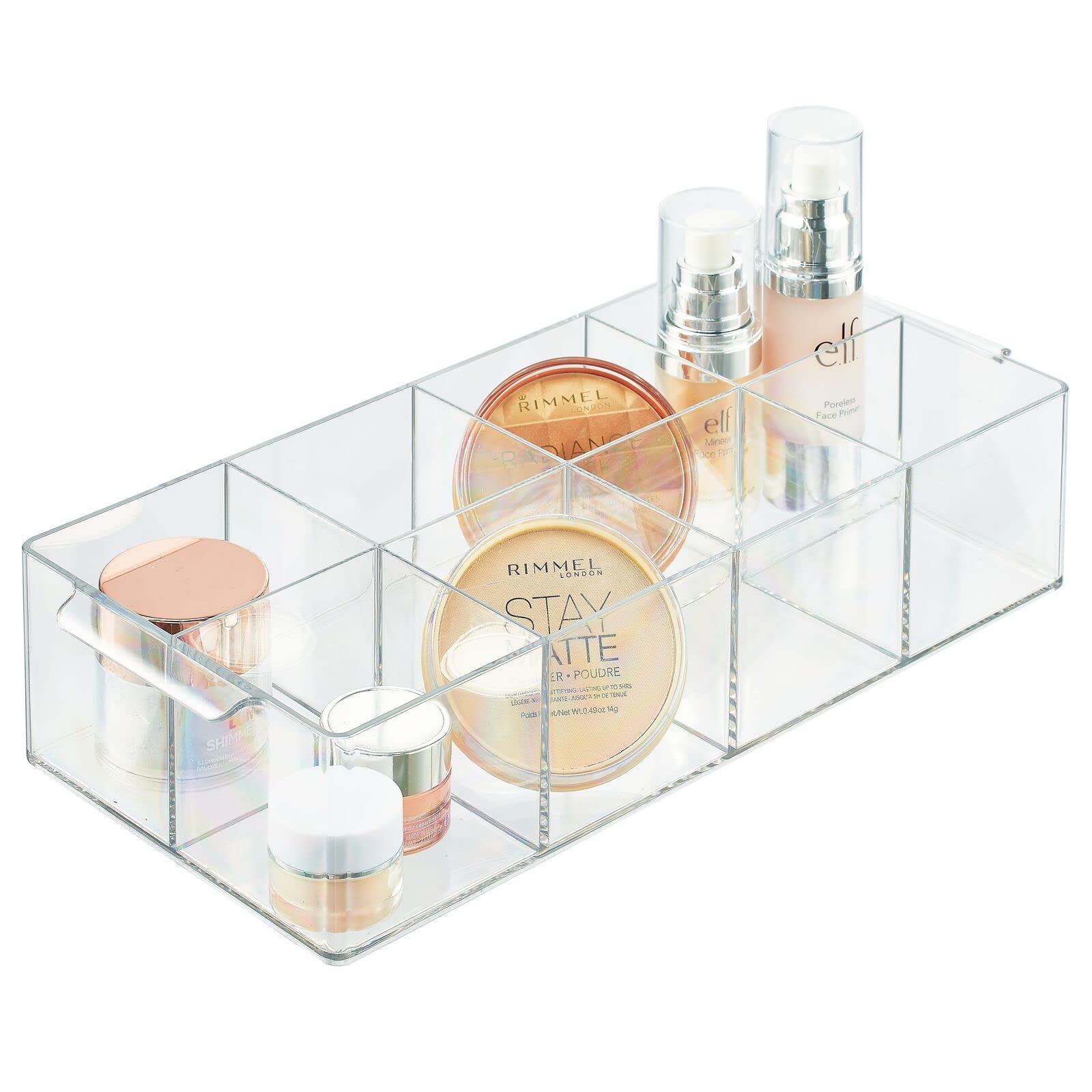 mDesign Makeup Organiser - Cosmetic Organiser with Compartments - 8-image-957548e3-ae39-48f6-a788-d845040190de-27766
