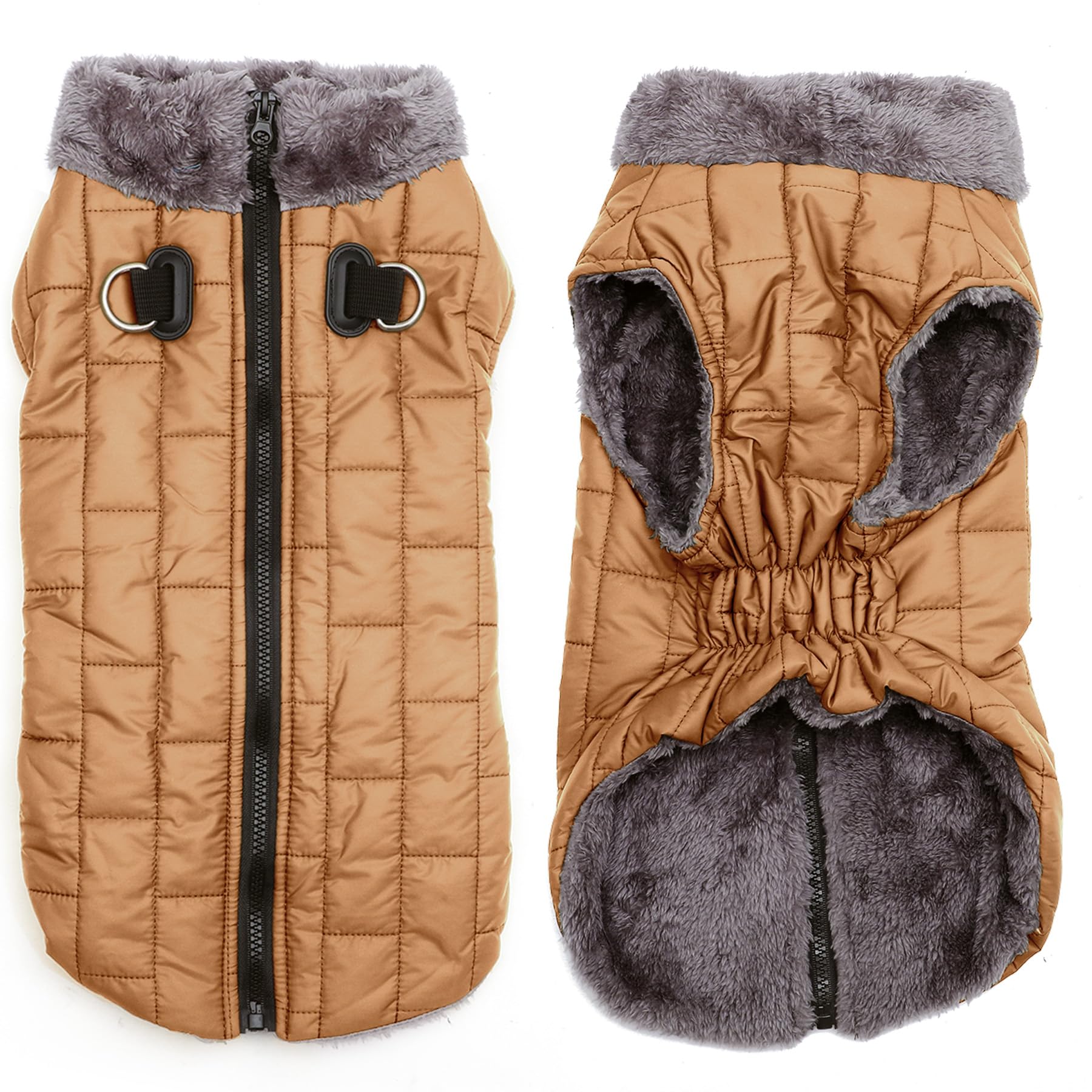 Fleece Dog Coat Waterproof - Red XL-image-ed9c6c7f-6de1-4ee9-a7be-1cecd4052c15-110548