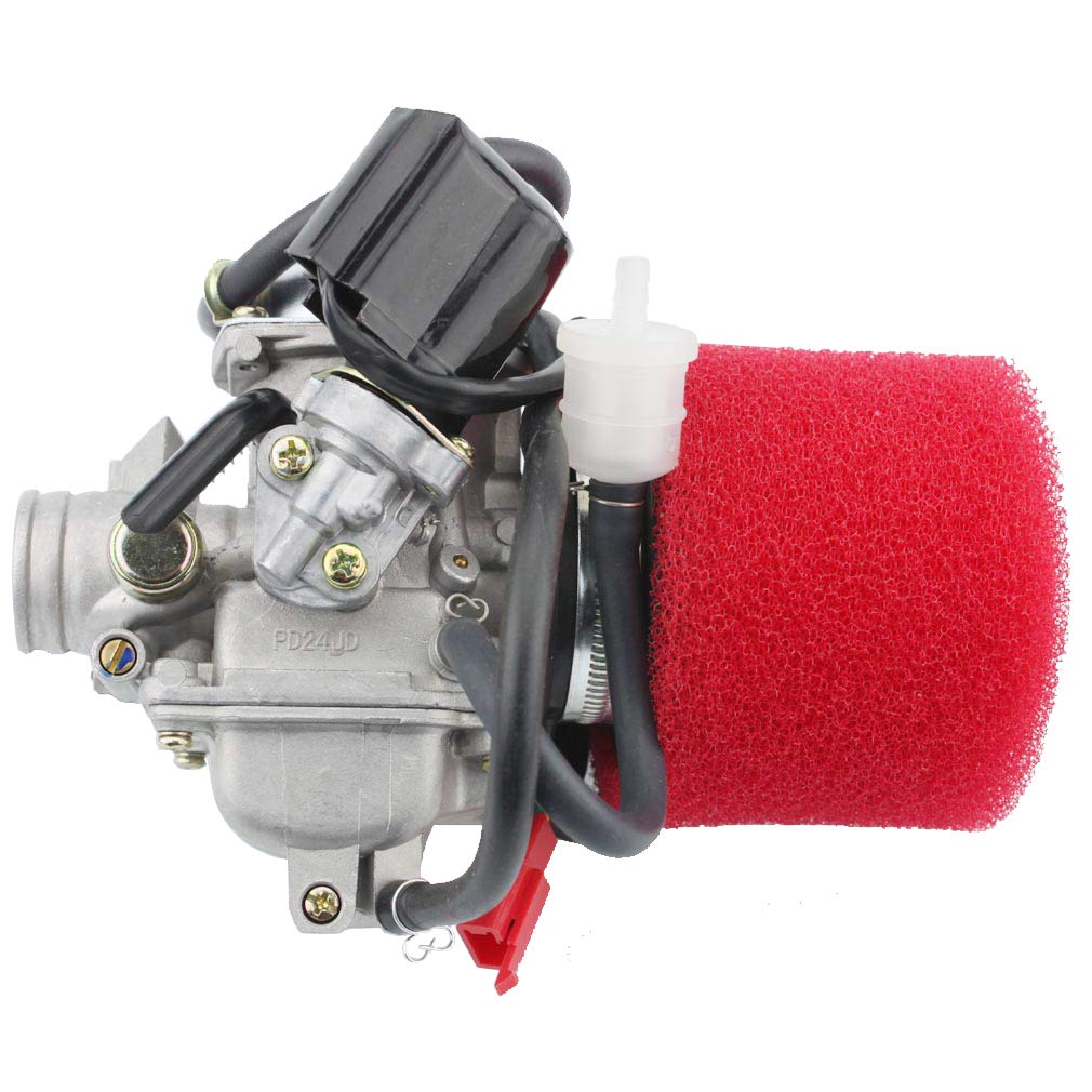 PD24J Carburettor with Air Filter - Red PD24J
