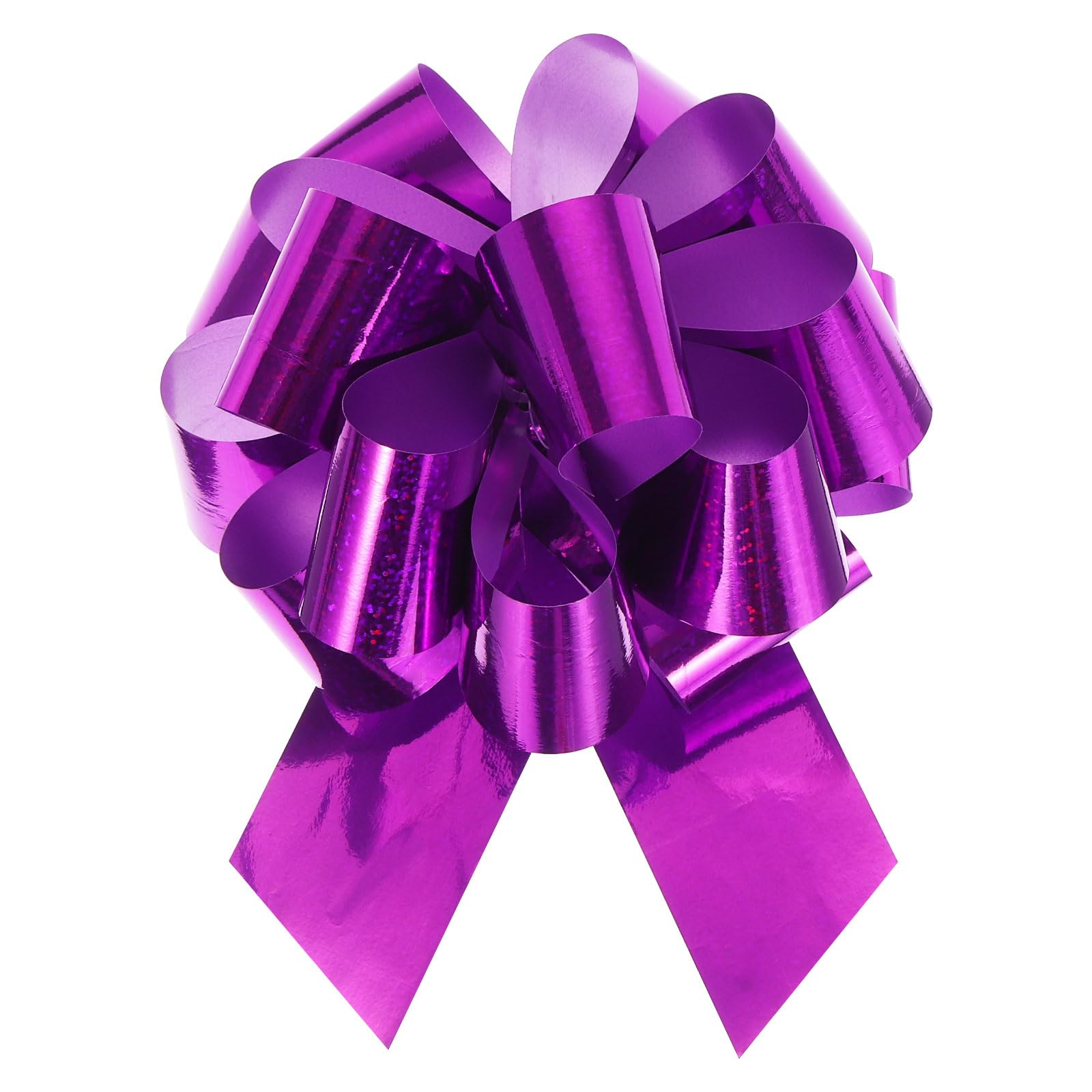 Purple Metallic Glitter Gift Wrapping Bows 6 Inch - Perfect for Weddings & Holidays-image-e3a69f19-def8-4f4f-8f91-2a3cedc902c8-62000