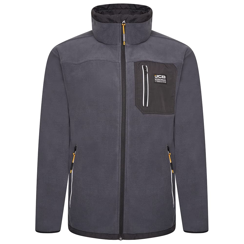 Men's Full Zip Work Fleece Jacket - Blue M-image-b49a6426-0c7f-427c-adad-becb999afaf4-118510