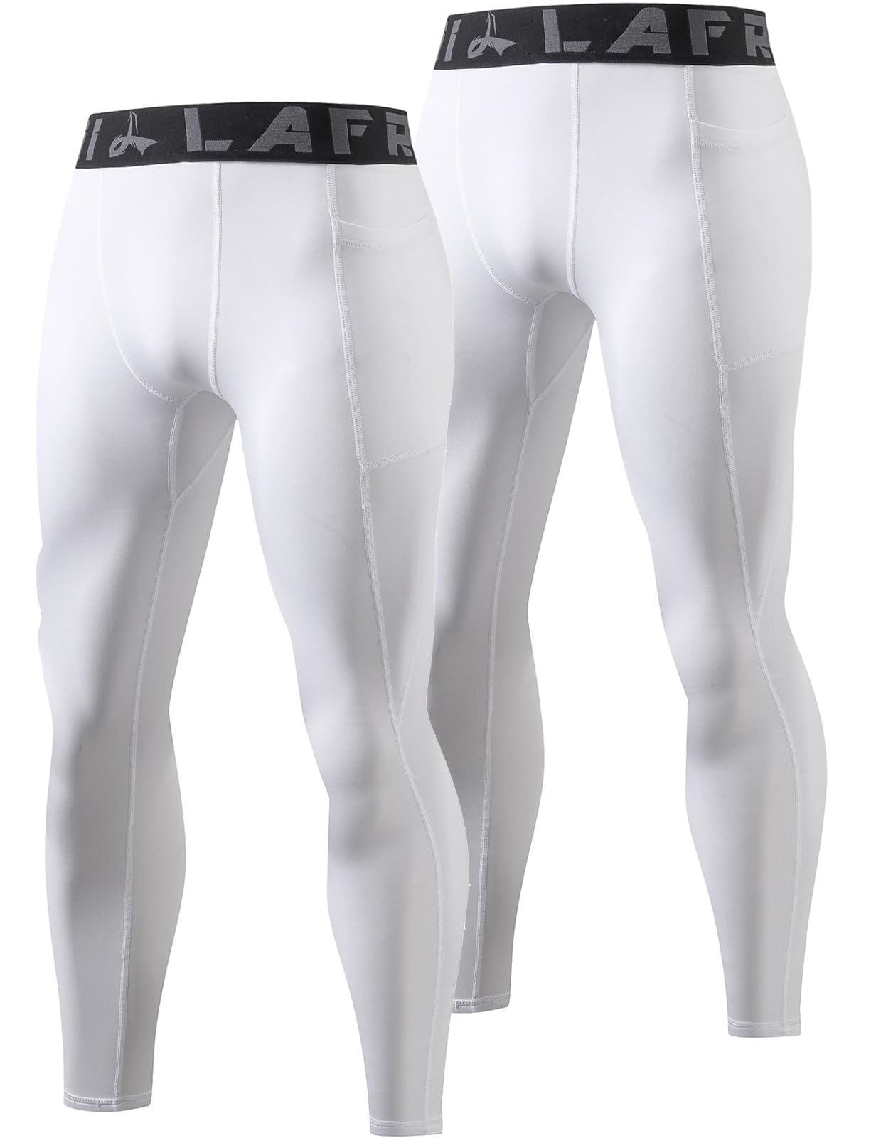Thermal Compression Tights 2-Pack - White Small