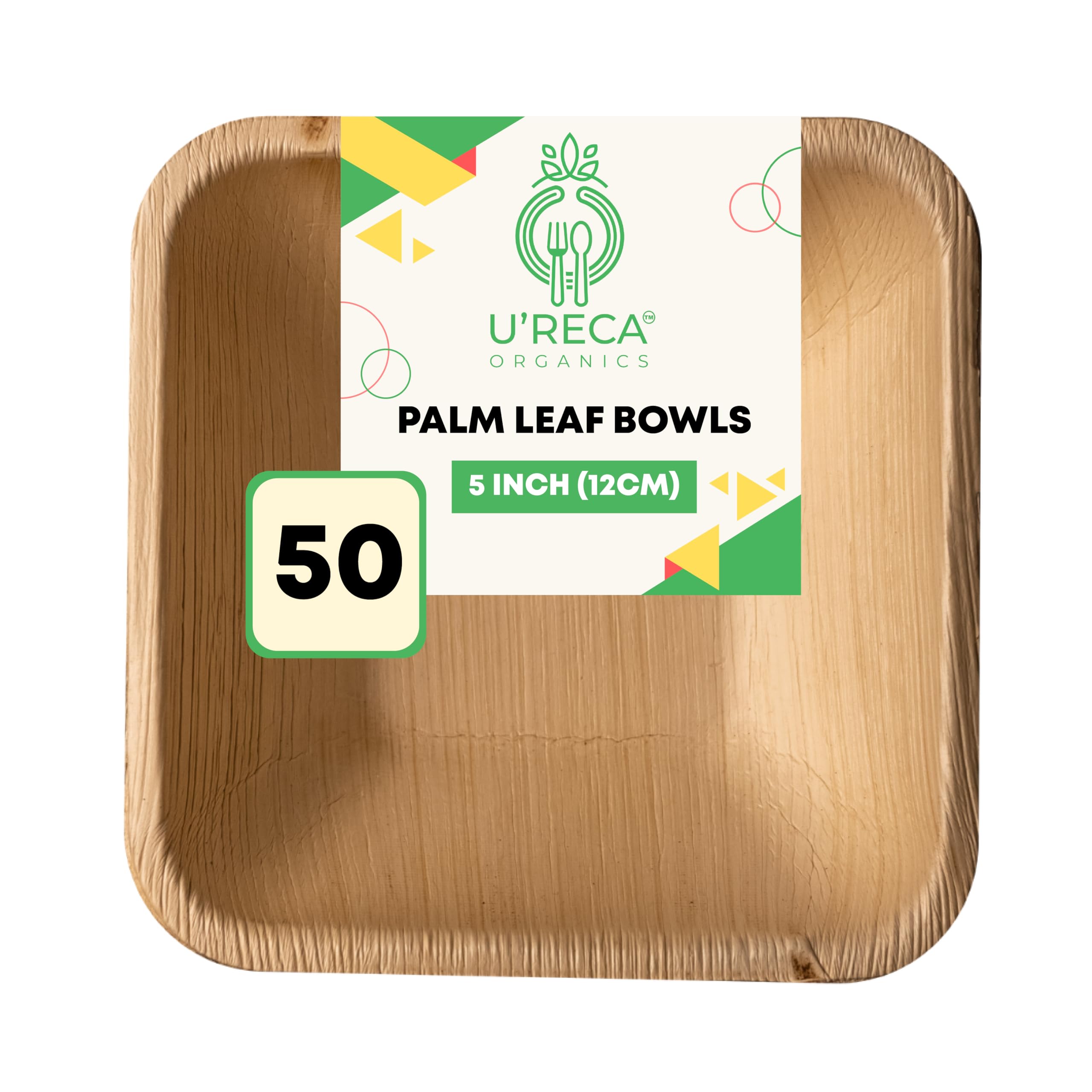 Palm Leaf Disposable Bowls - Natural 5" (12cm)-image-4a9412bf-907b-4947-8e93-071721637656-2205