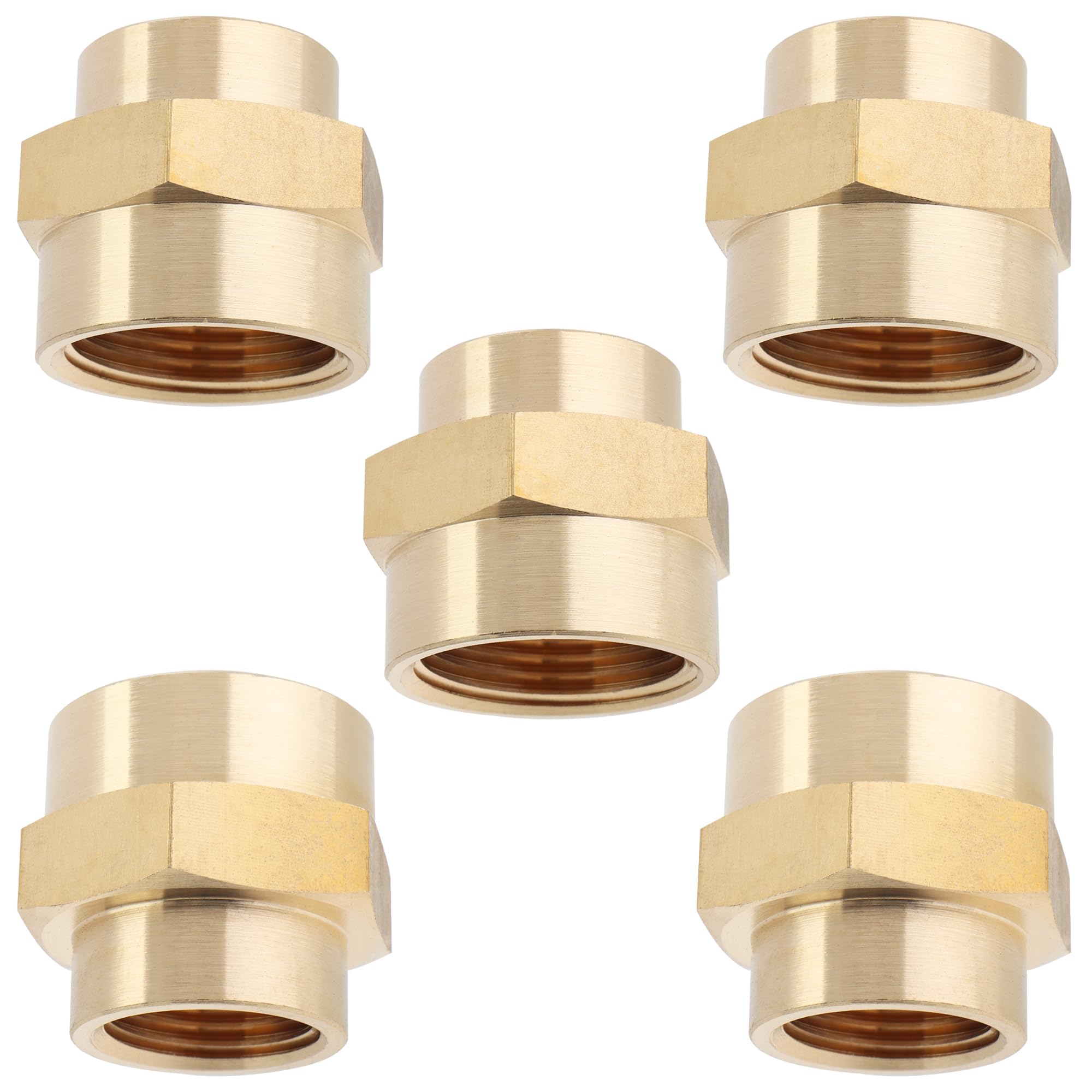 Brass BSP Reducing Coupling - Pack of 5 3/4 x 1/2 BSPP-image-01c80227-f765-4cad-b130-cdd7169ed9c4-114410