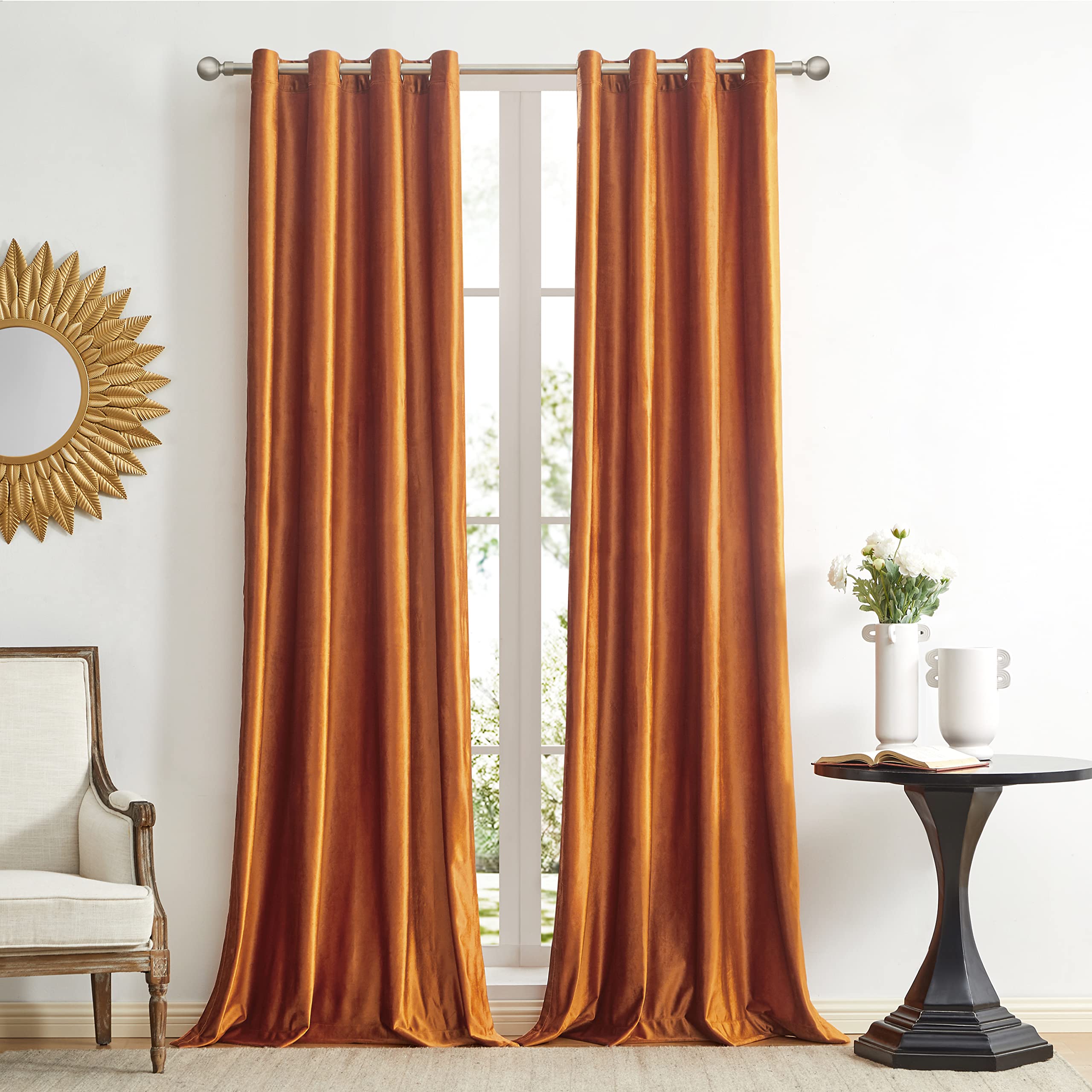 Velvet Blackout Curtains 2 Panels - Orange 46x54-image-f8fc308d-fd79-40c1-8b54-1722bd0f15e8-110468