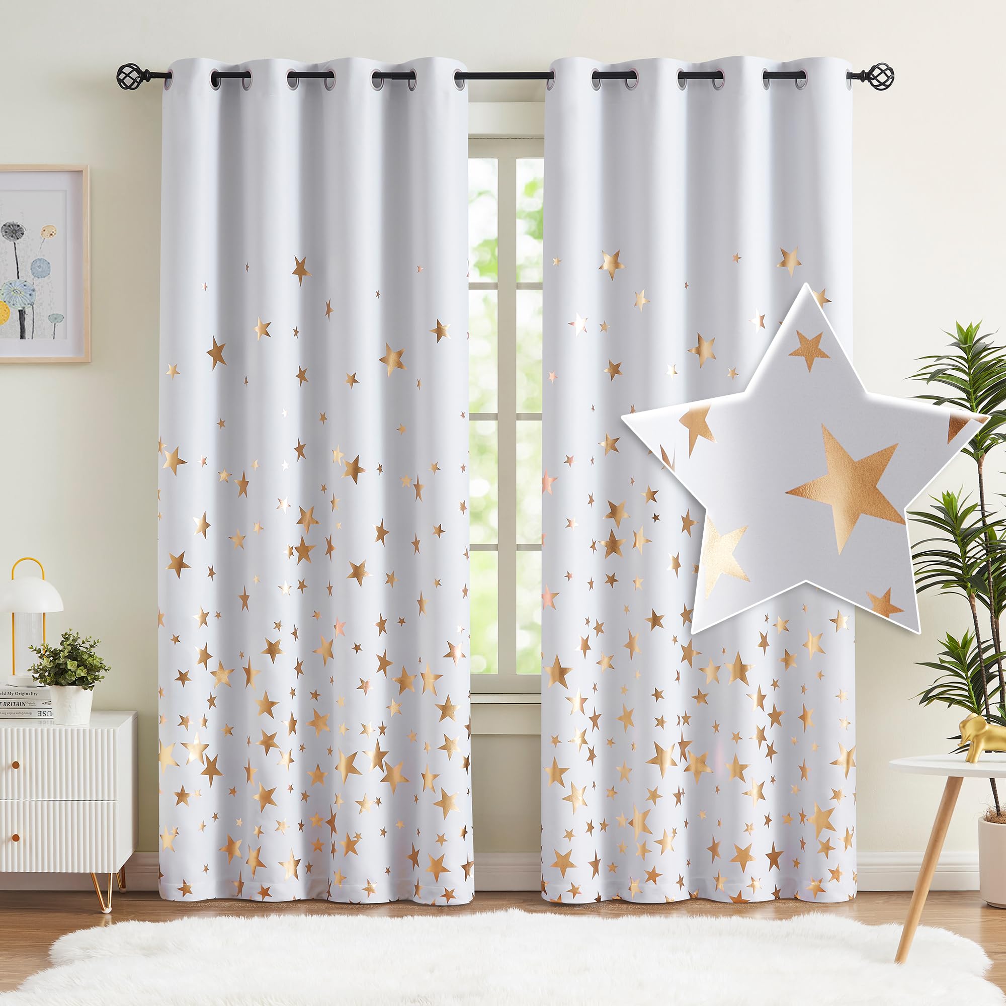 Blackout Eyelet Curtains 2 Pack - Star-Greyish White 90in-image-e99ef016-17a7-40f8-a3a4-893e360cf5fc-104838