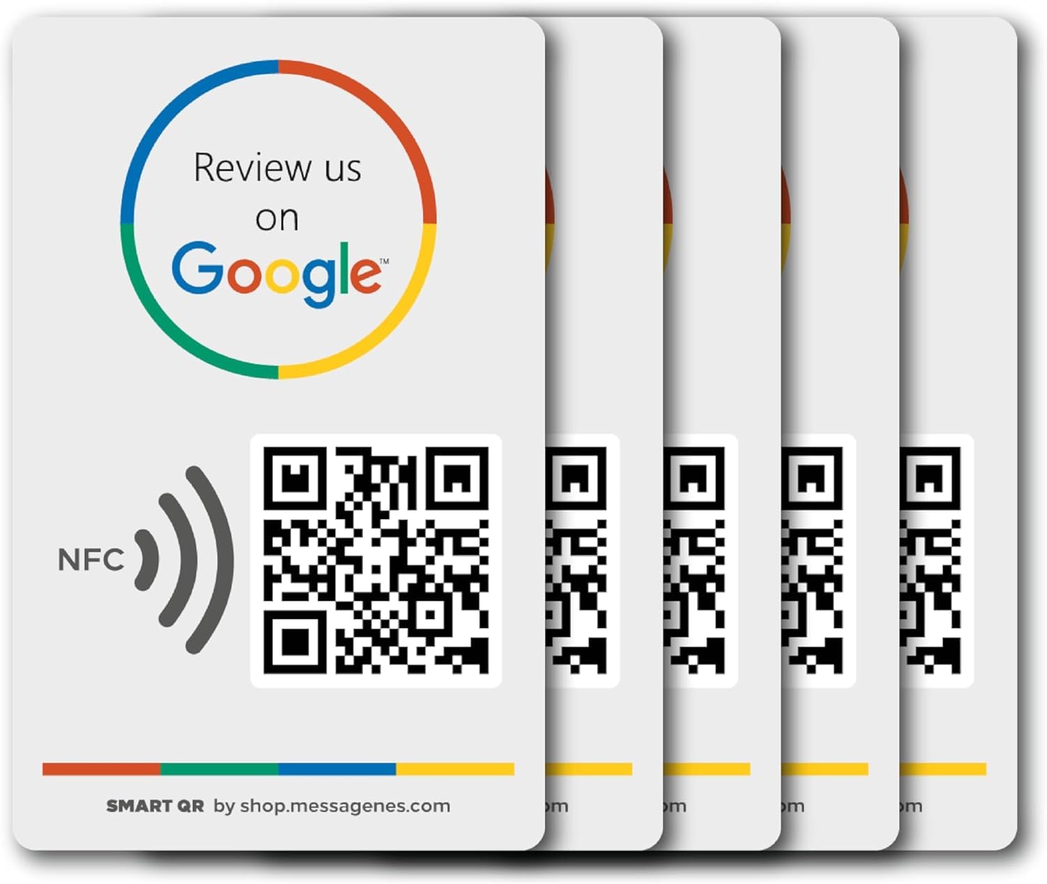 Reusable NFC Review Stickers - 12 x 8 Cm 5 Pack-image-d60adf97-c75b-4fa9-bf0a-85bbd53df3bf-123486