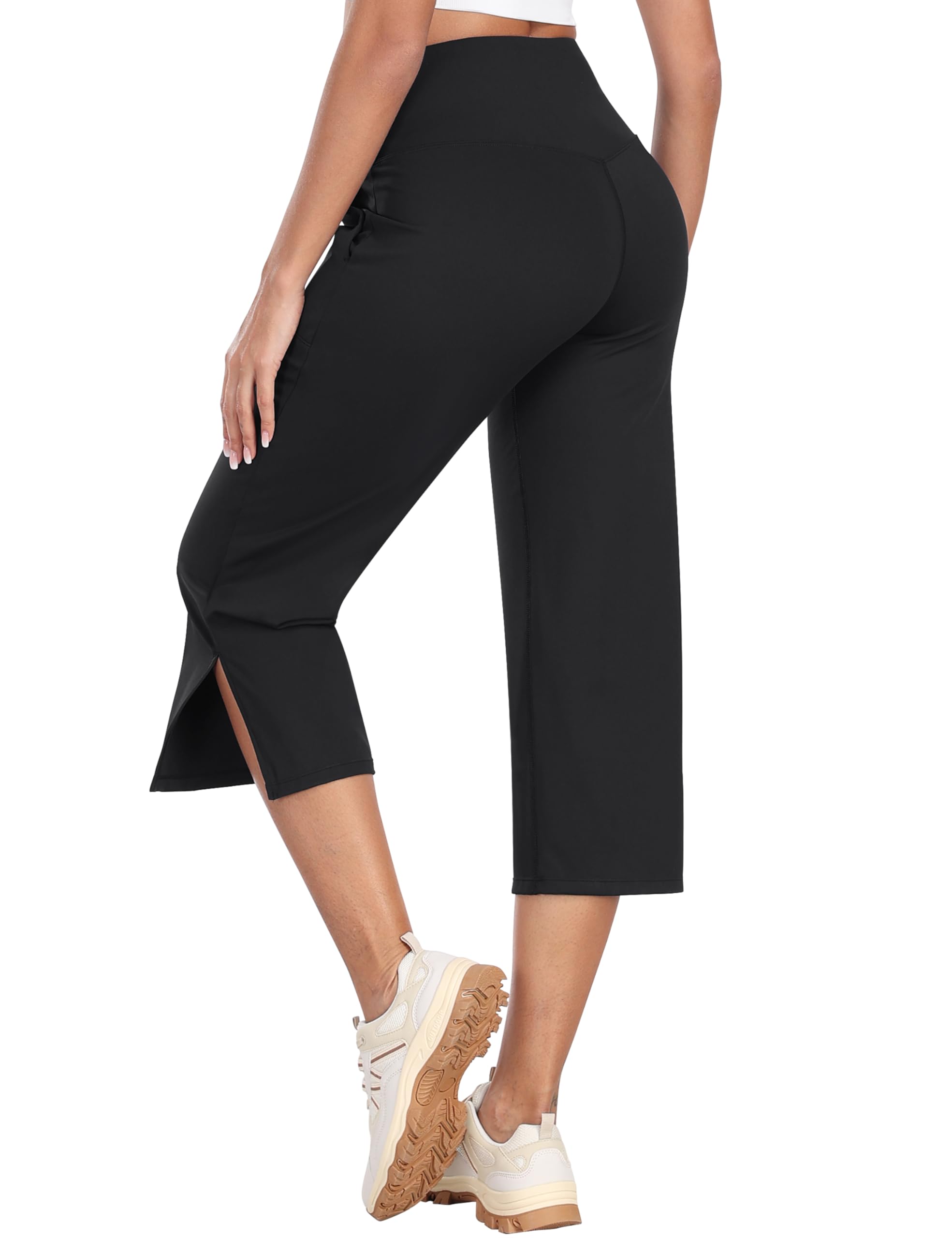 Women's Wide Leg Yoga Pants - Black M-image-988419d6-7703-4cb3-8ca8-00d38a20a589-116612