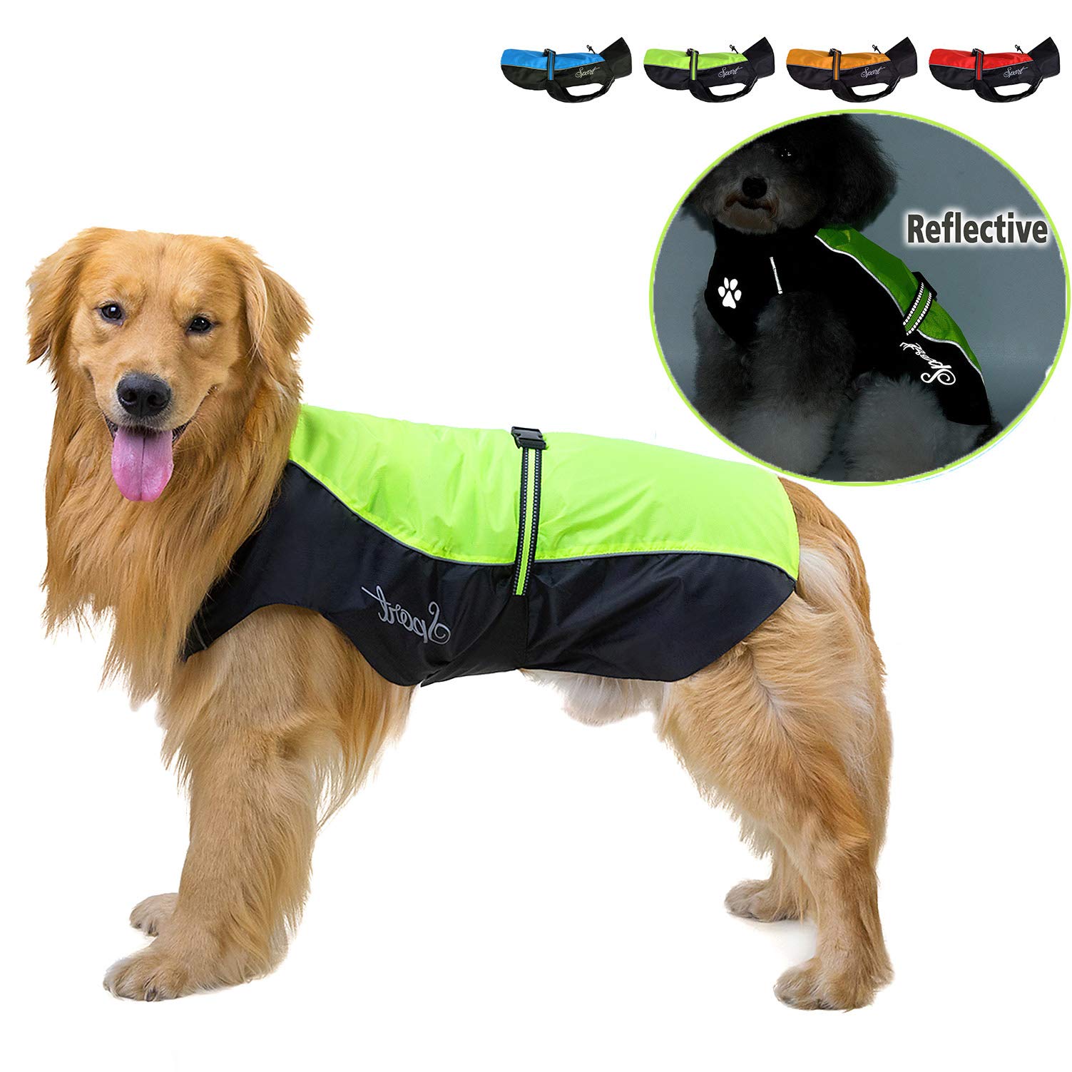 Waterproof Dog Raincoat - Green 9XL-image-48b10382-7fbf-4ae2-9d89-017dcce77ea5-120401
