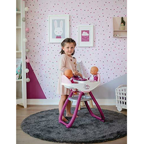 Smoby - Baby Nurse - Zaino - Marsupio Porta-Bebè + Portabiberon Integrato - per Neonati e Bambole Fino a 42 cm - Spallacci Regolabili - dai 3 Anni