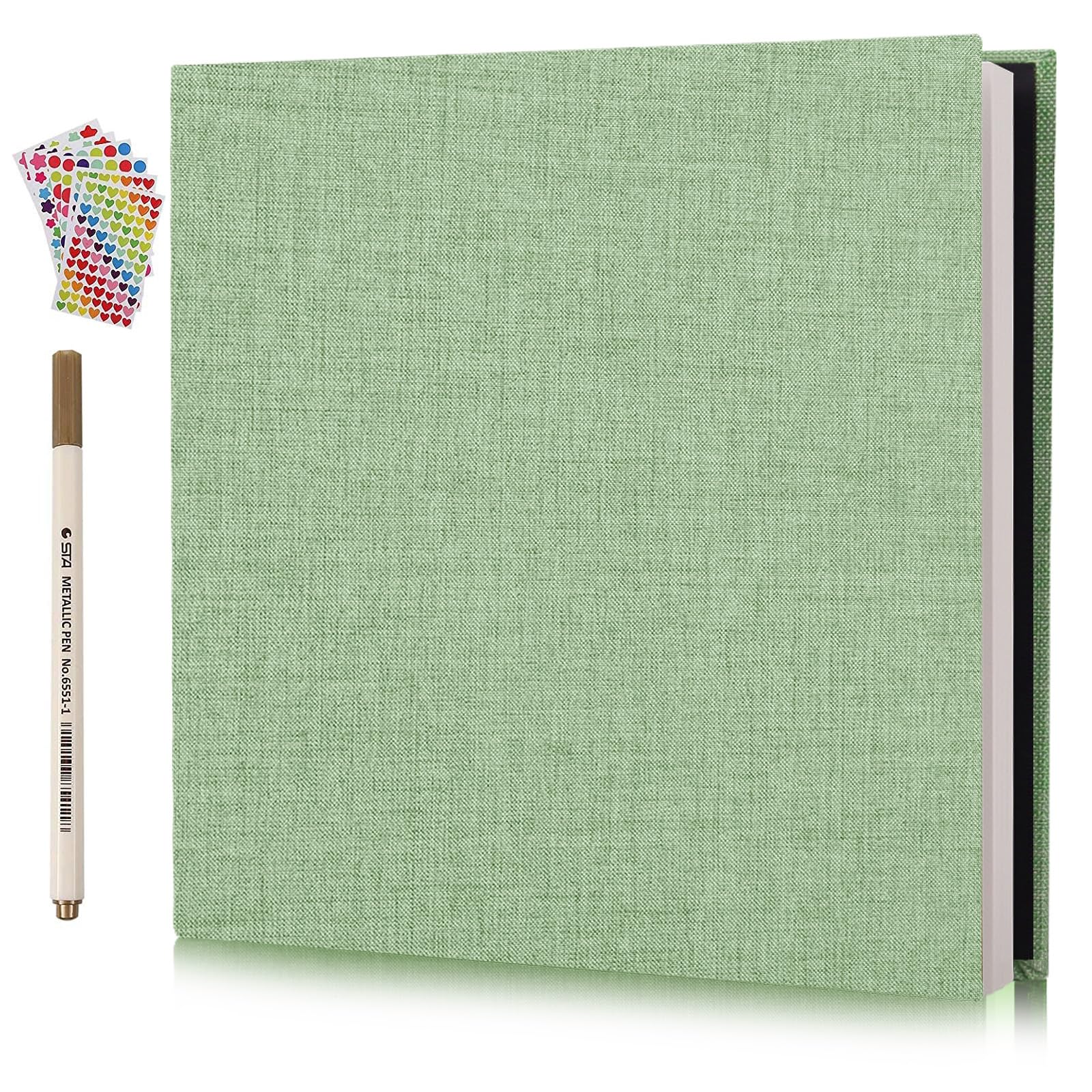 Self Adhesive Photo Album - Grass Green 12.6x13.2in-image-a3f28469-4779-4991-9ad1-0110127d048c-114526