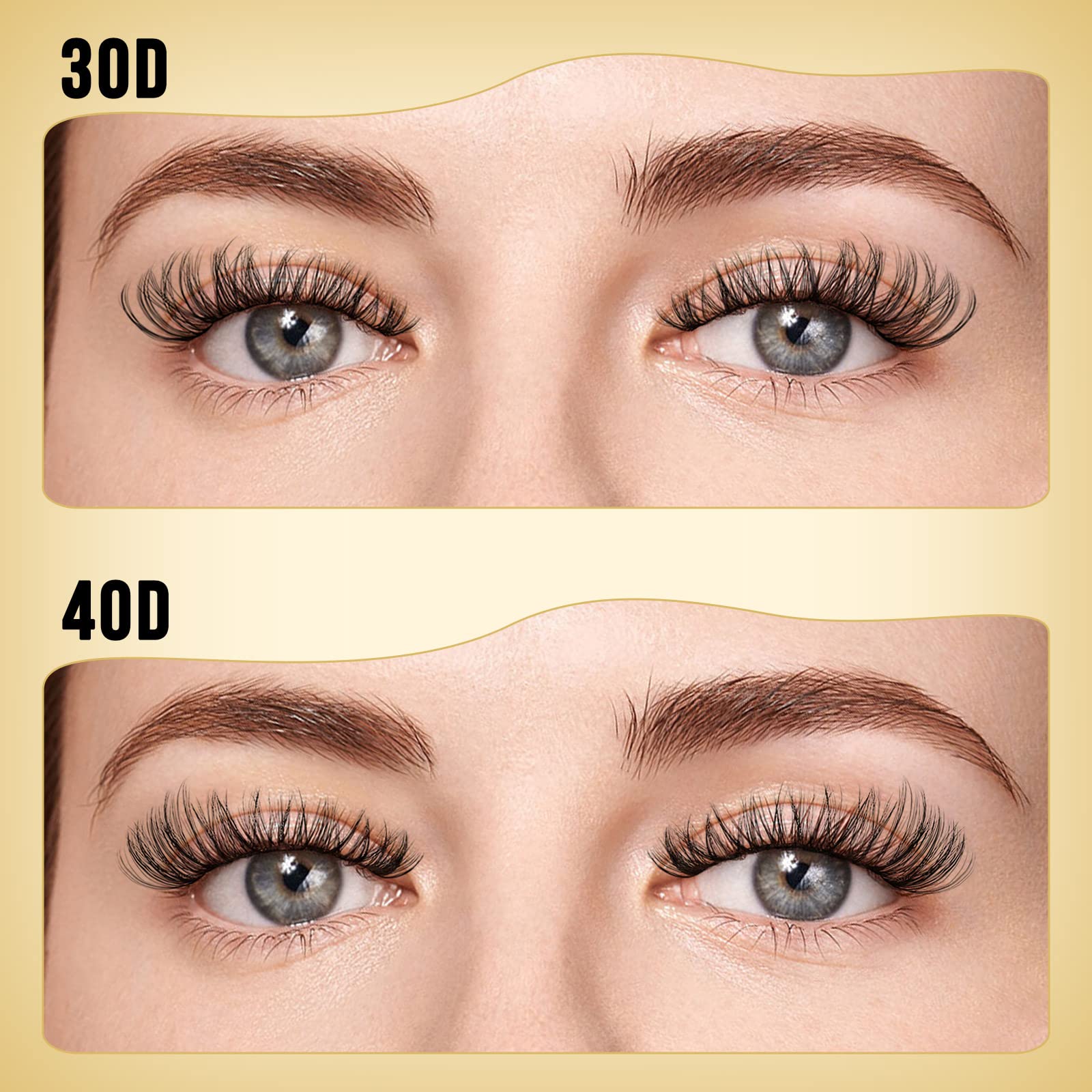 Wimpern Extensions Set – 280 Cluster-Wimpern 9-16 Mm, Weich & Wiederverwendbar – DIY Wimpernverlängerung Für Natürlichen Look