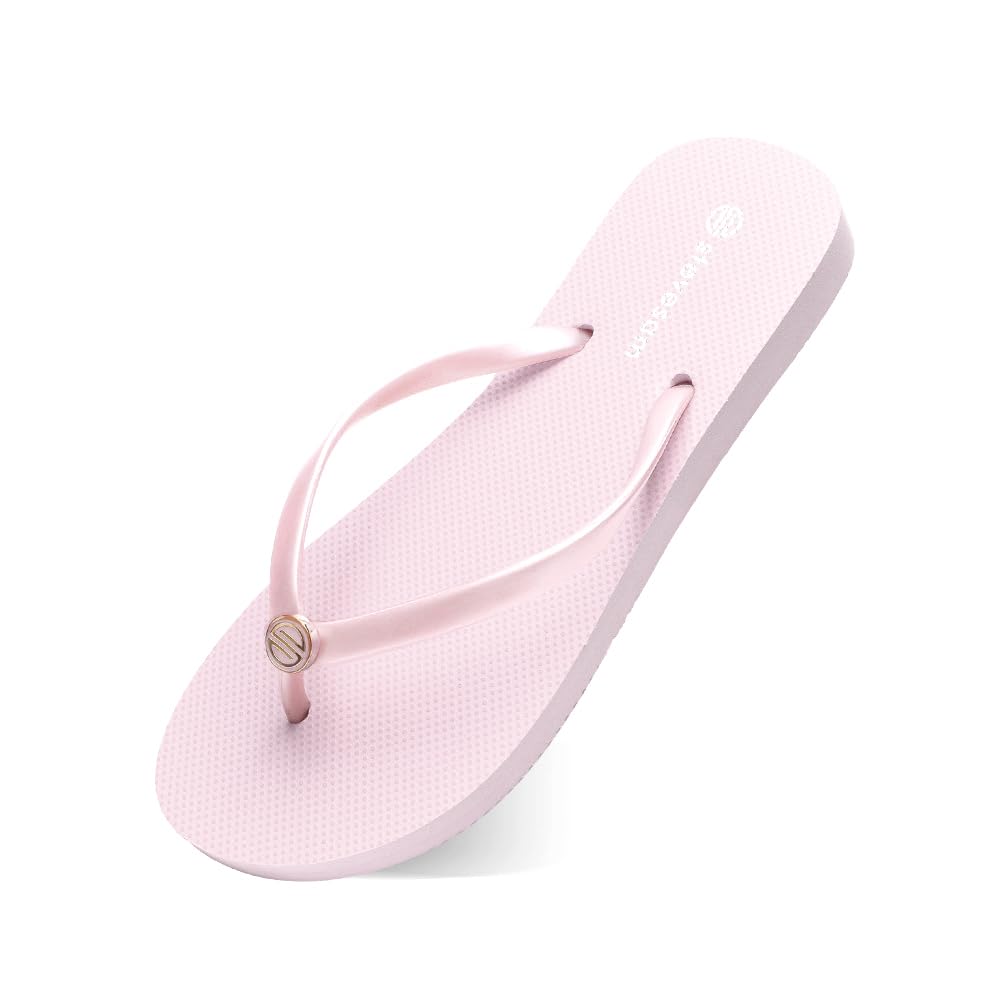 Women's Beach Flip-Flops - Pink UK 6.5-image-54f718b9-2ed5-4e52-98c0-4c34c97648aa-107660