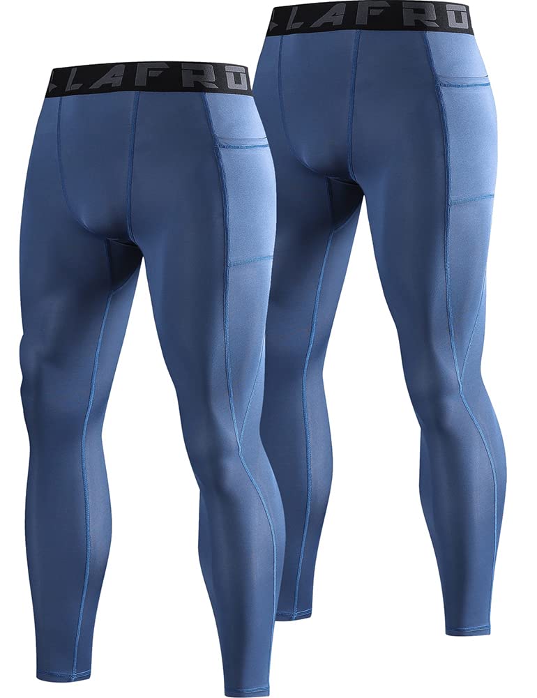 Men's Compression Tights 2-Pack - Grayish Blue S-image-69faeb08-d9cb-4f46-ada5-2b05482ca68b-111432