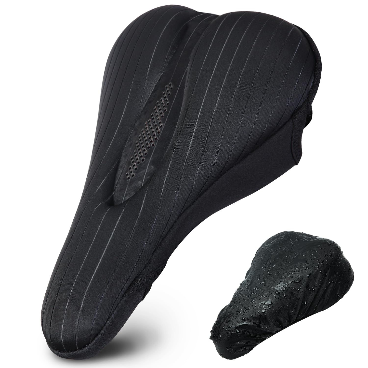 Narrow Bike Seat Cover Foam & Gel - Black-image-a1812b28-8b04-430c-970c-2a61aed61db4-103626