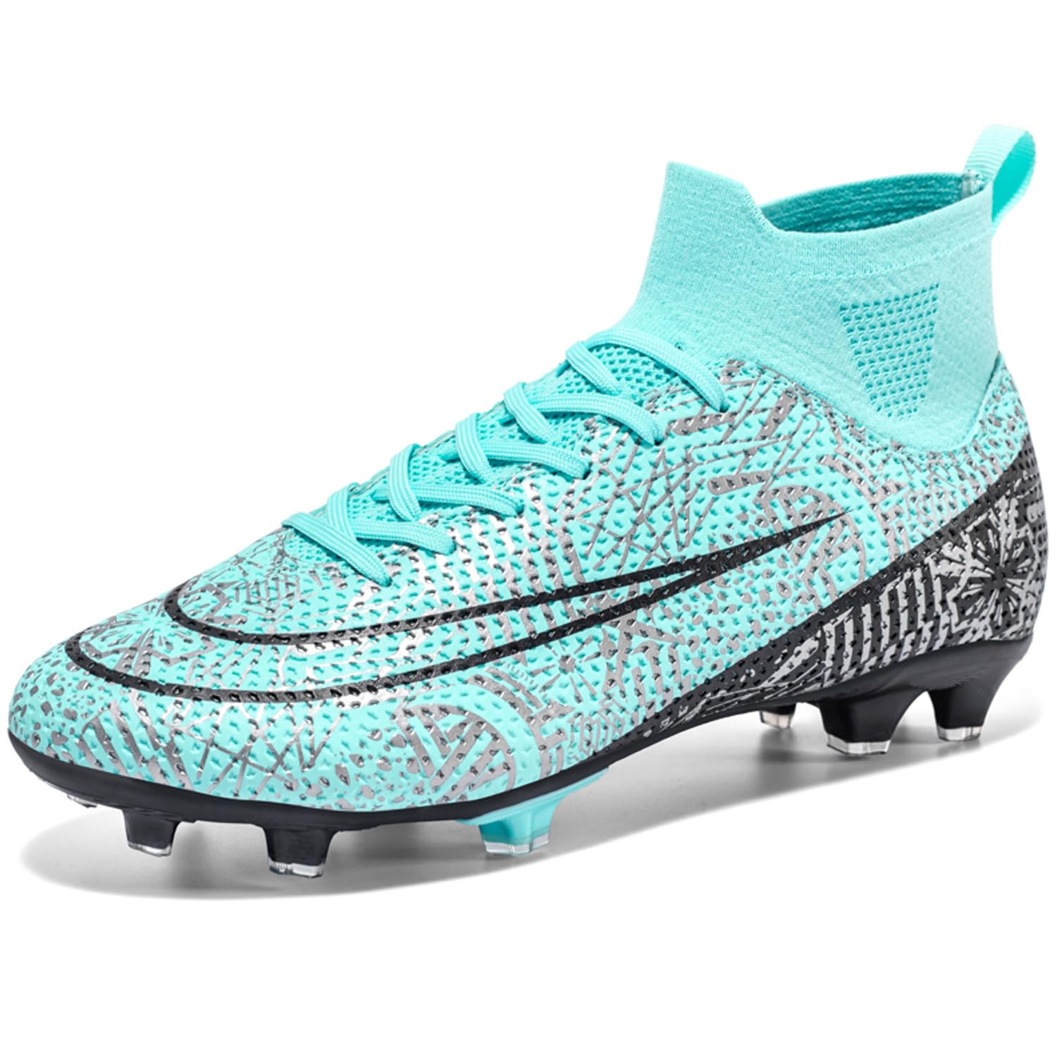 Boys Football Boots High Top Non-Slip - Moonlight UK 4-image-65080672-a5cf-4bca-8c2e-da4be3eb3b92-98178