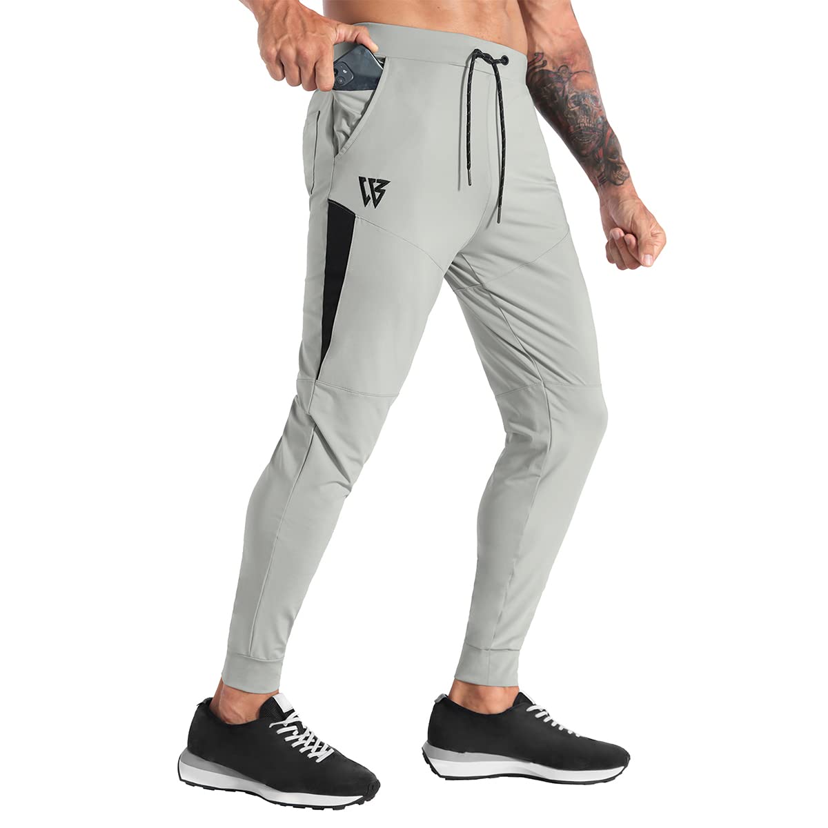 Tapered Exercise Sweatpants Better Bodies Tapered Joggers V2 Black
