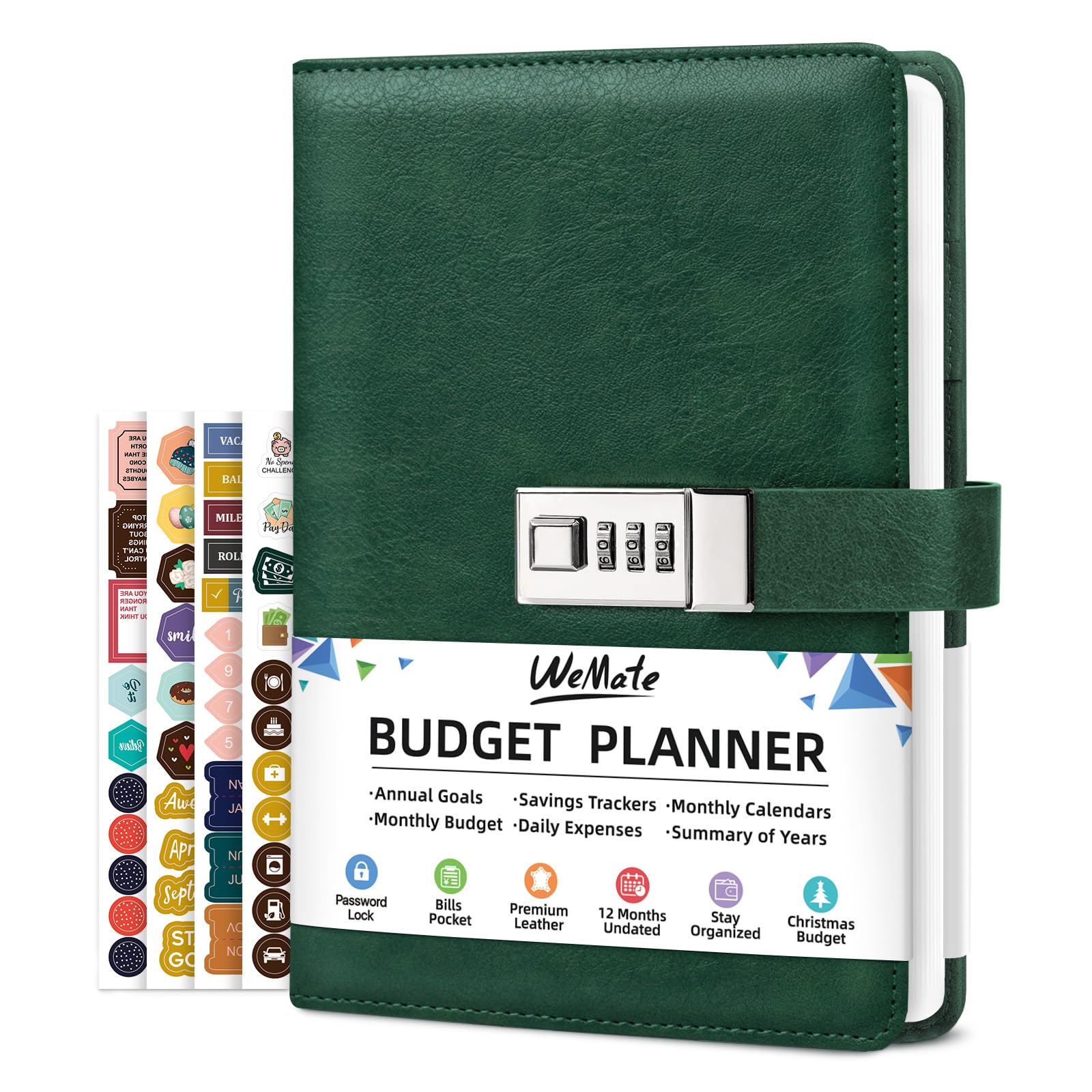WEMATE Budget Planner with Lock, Monthly Budget Book 2025 Expense A5-image-bcae0a0f-a66a-45f7-b49f-3e6d03bc31c0-56504