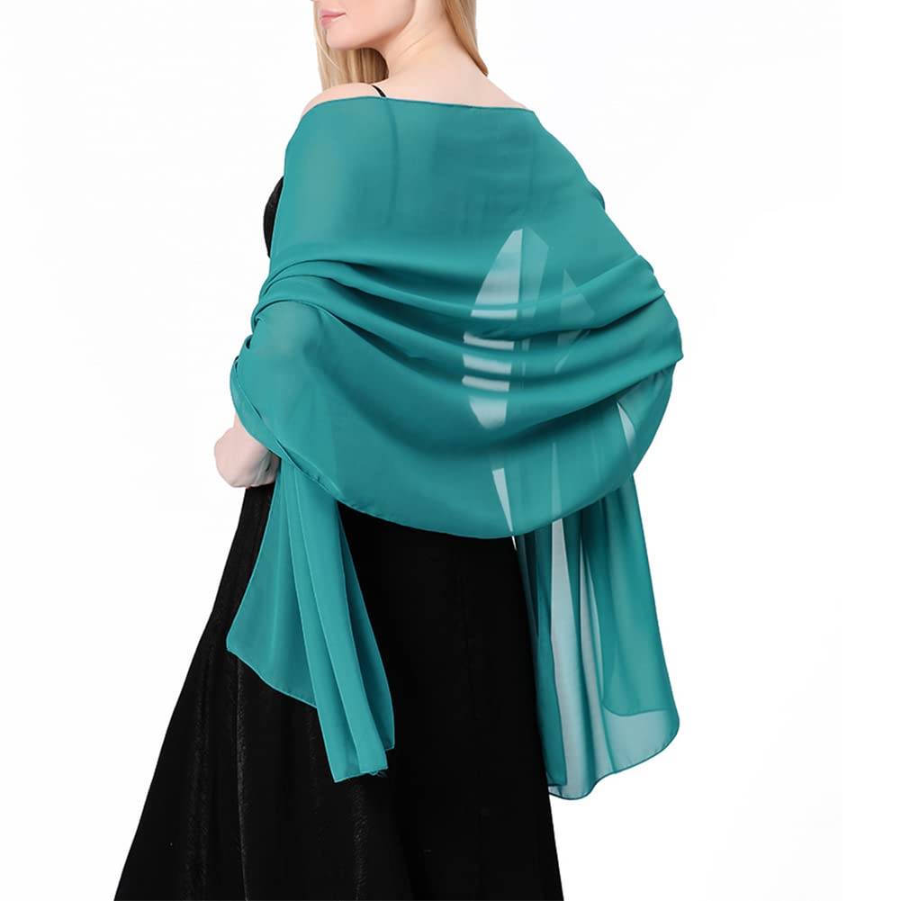 Ladiery Sheer Chiffon Shawls & Wraps for Women - Elegant Wedding & Evening Scarf in 10 Colours-image-b0fd1b95-7213-47d5-891f-84d811105063-61239