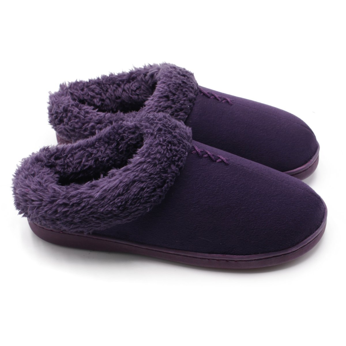 Women's Warm Clog Slippers - Purple UK 8/8.5-image-0609f1f3-8ce6-474d-9d7c-b66d29819cce-112607