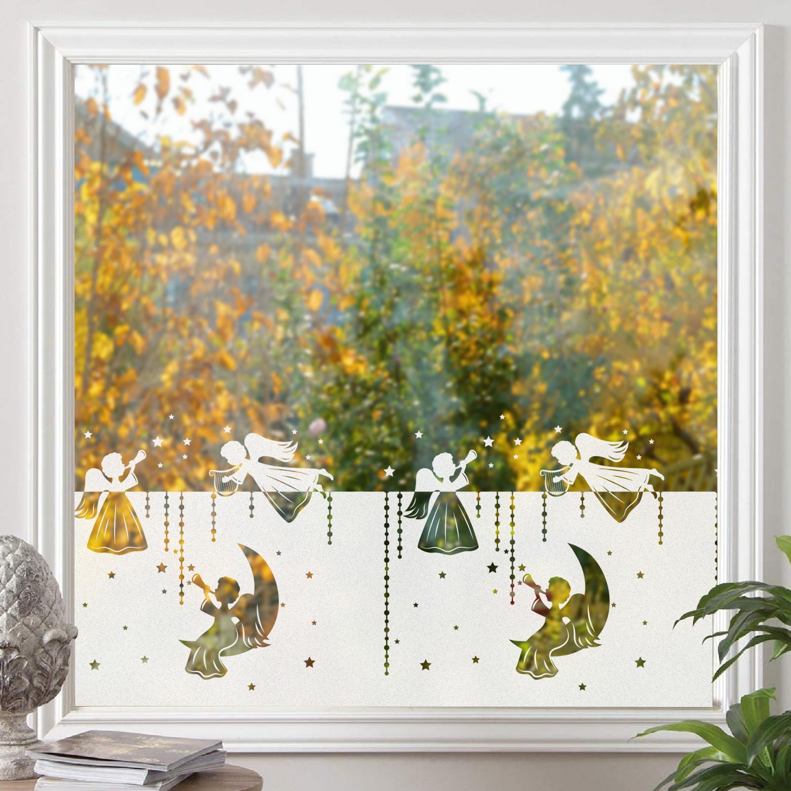 Decorative Frosted Window Film with Angel Design - Privacy, UV Protection, Easy Install - 44.5cm x 200cm-image-ff221de9-ed41-42f1-8be5-4e6c02a28fef-68836