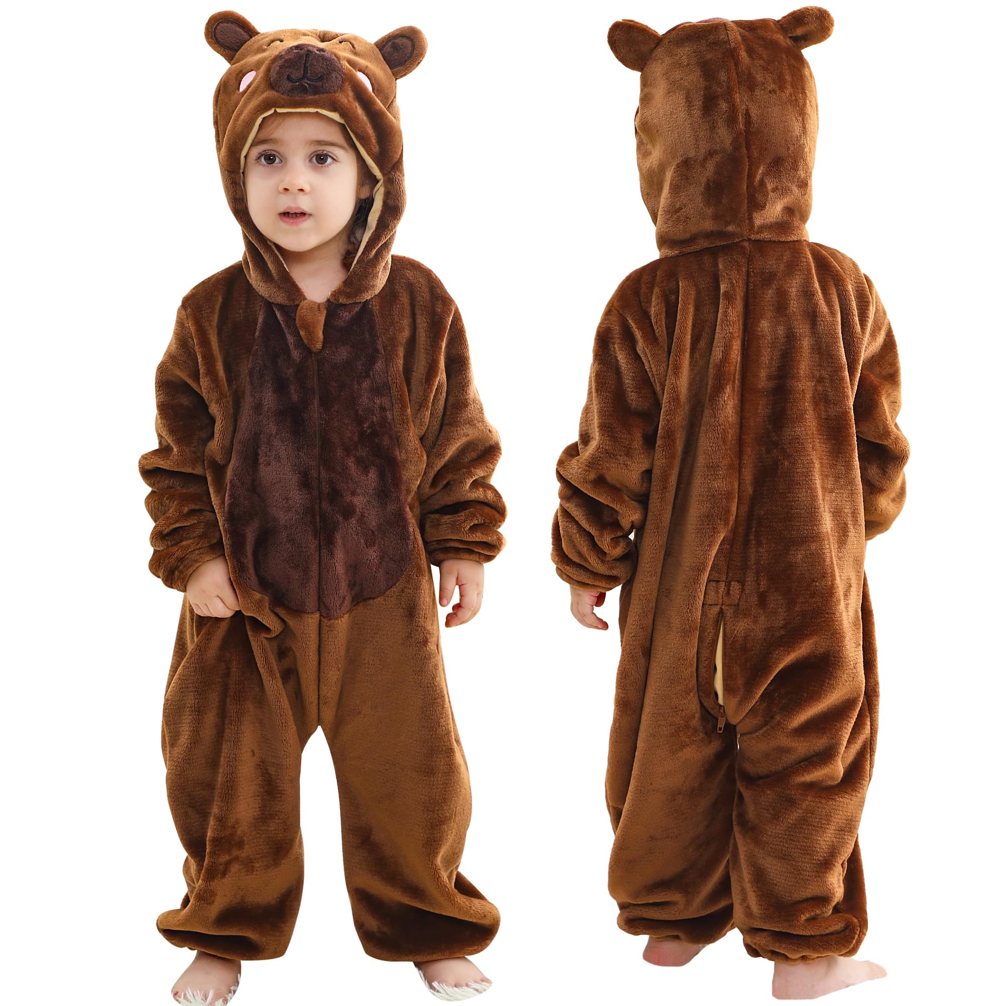 Baby Animal Flannel Romper - Multicolour 24-30 Months-image-9be17c7c-dbe7-452e-8b45-0f1d01ac825b-116933