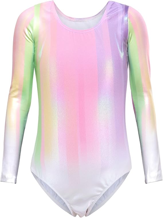 Girls Long Sleeve Gymnastics Leotard Sparkle Ballet Dance-image-b34743dc-93b5-41f8-aa39-423e9a0c846d-65602