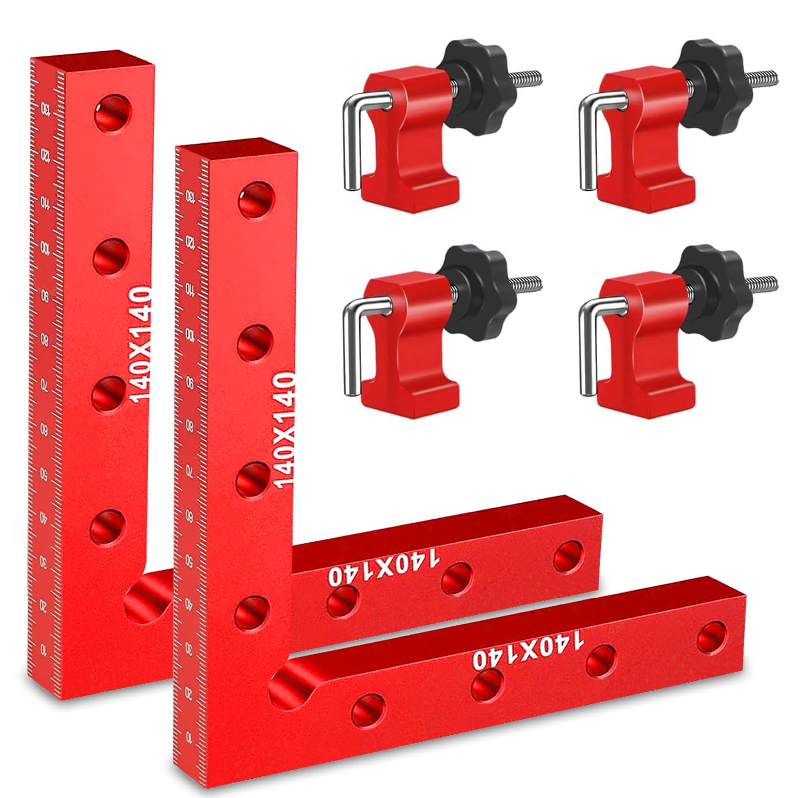 90° Woodworking Clamp Aluminium - Side Mark 86254B-image-6d085c28-4b95-4a55-b46d-a1c96694cffd-110068