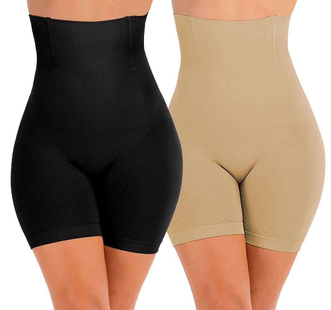 Women's High Waisted Tummy Control Body Shaper with Butt Lifter & Seamless Thigh Slimming