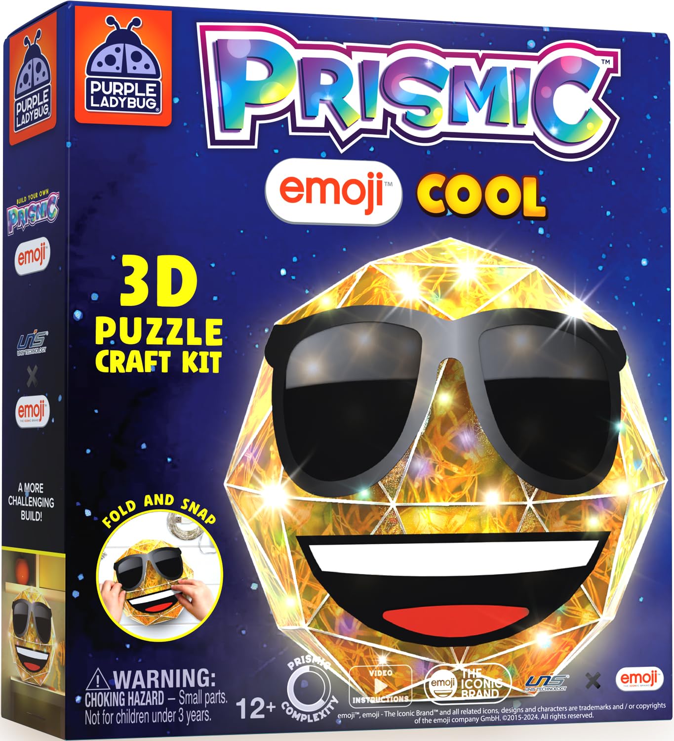 Emoji Cool 3D Puzzle Light-Up Craft - Vibrant Colours Emoji Cool-image-c3691ddd-ebaf-4cbe-8cea-2d41036af42c-121380