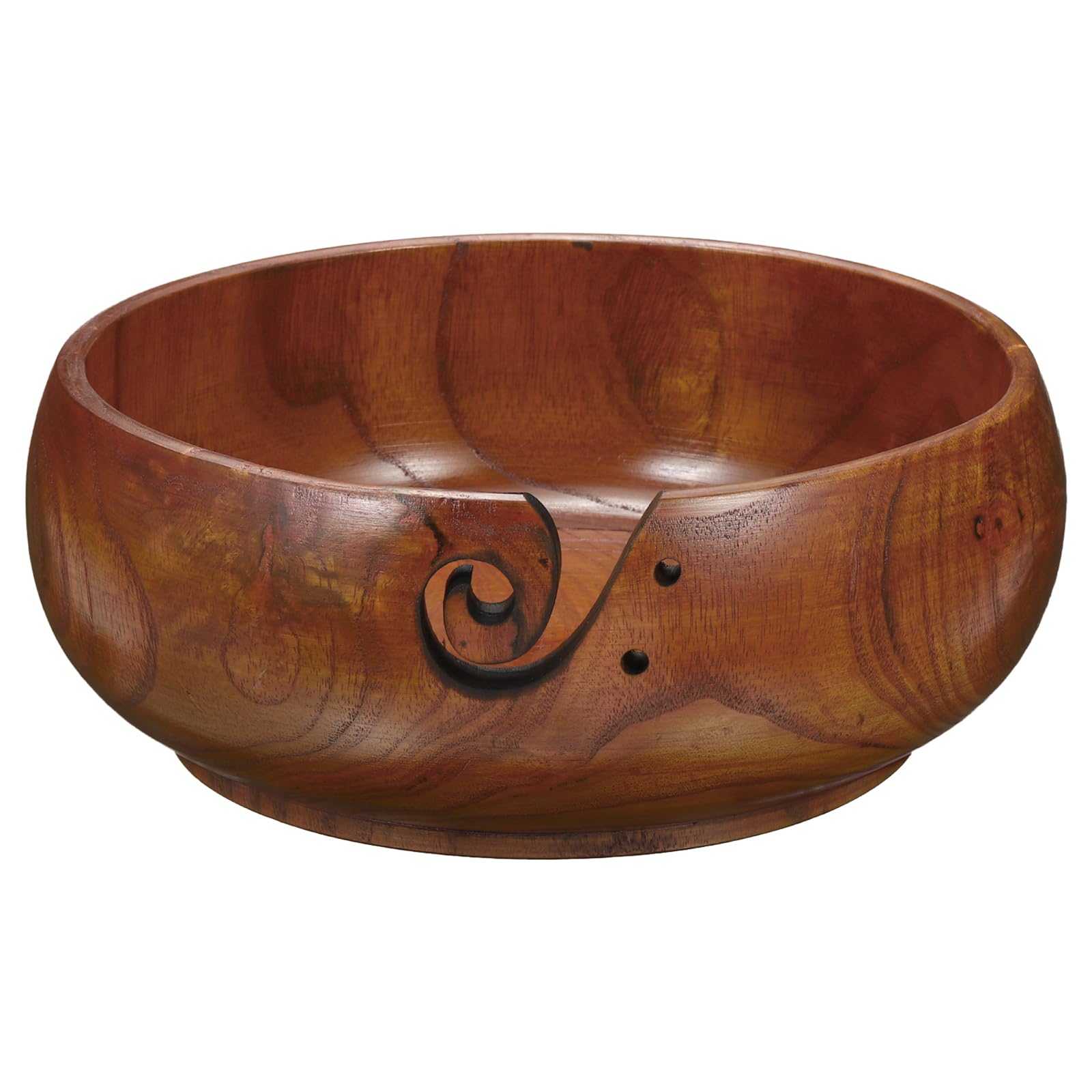 Wooden Yarn Bowl for Knitting & Crochet - Brown 7.1" x 3"-image-ed0b33a6-e20c-4046-8363-07c4ead3999f-96866