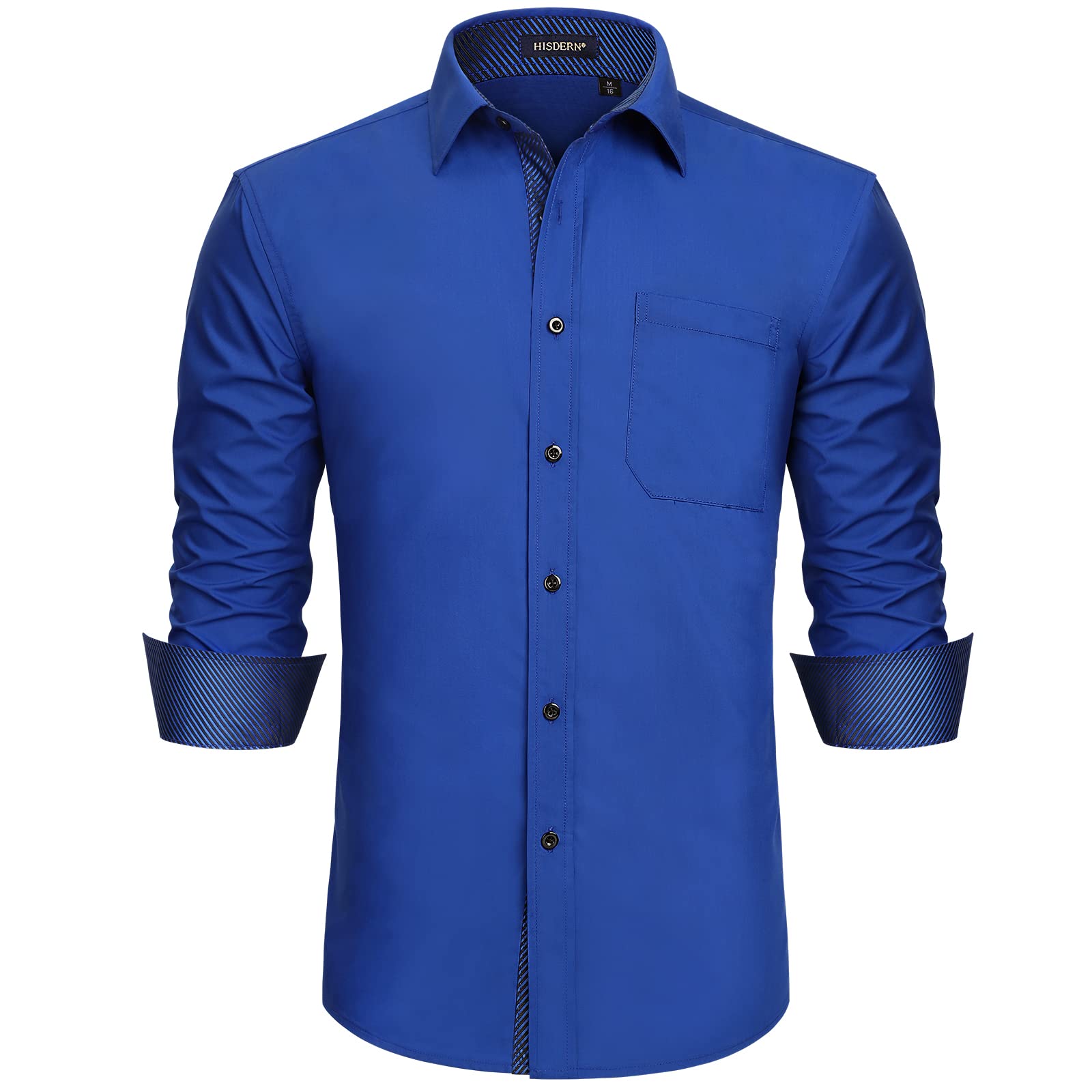 Men's Slim Fit Dress Shirt - Royal Blue 6XL-image-17b611fc-cfa0-44a2-930d-d72c3d1e84b2-102454