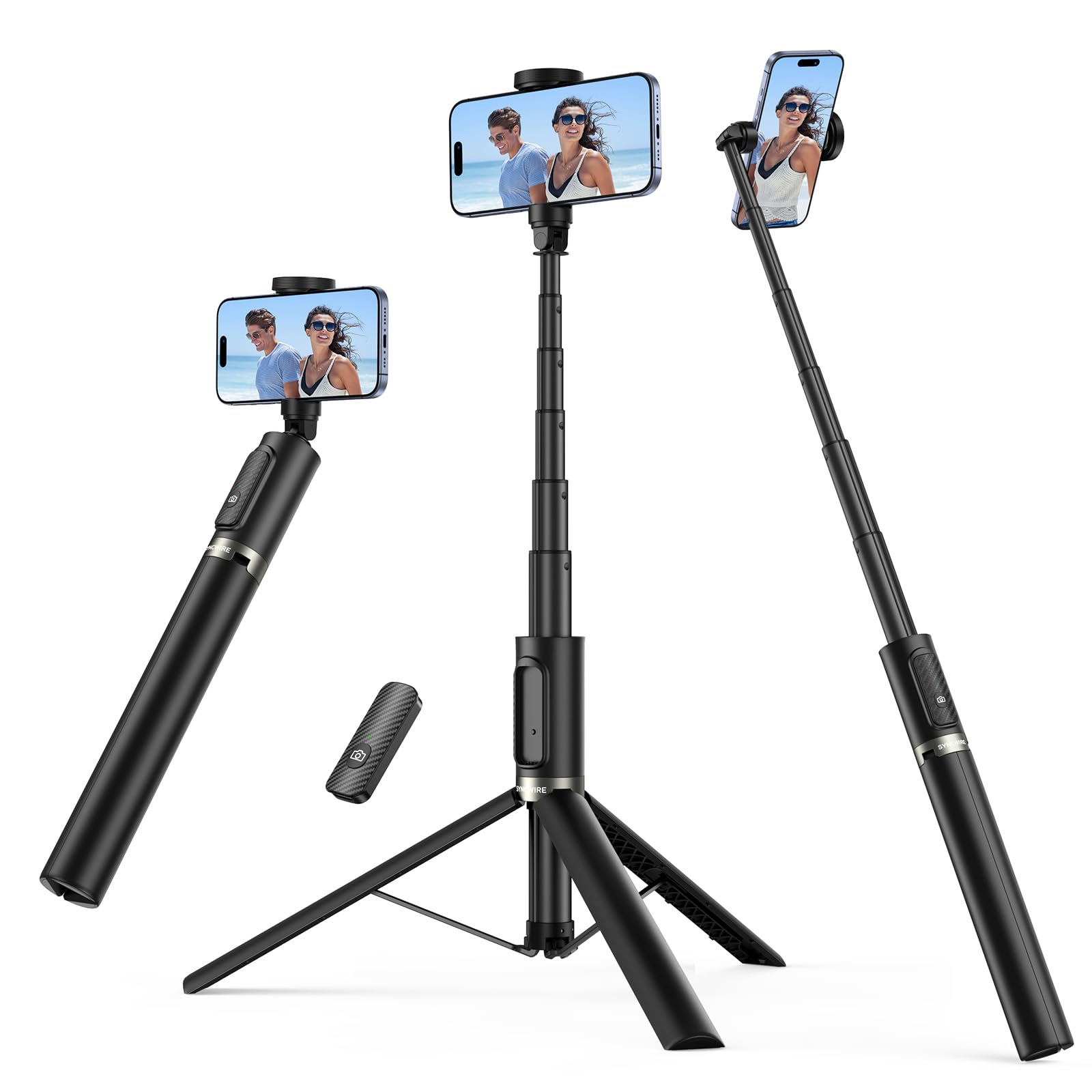 55-Inch Phone Tripod with Remote - Black 140cm-image-8789923d-7b53-4549-8dc1-6afe6c7f143f-112170