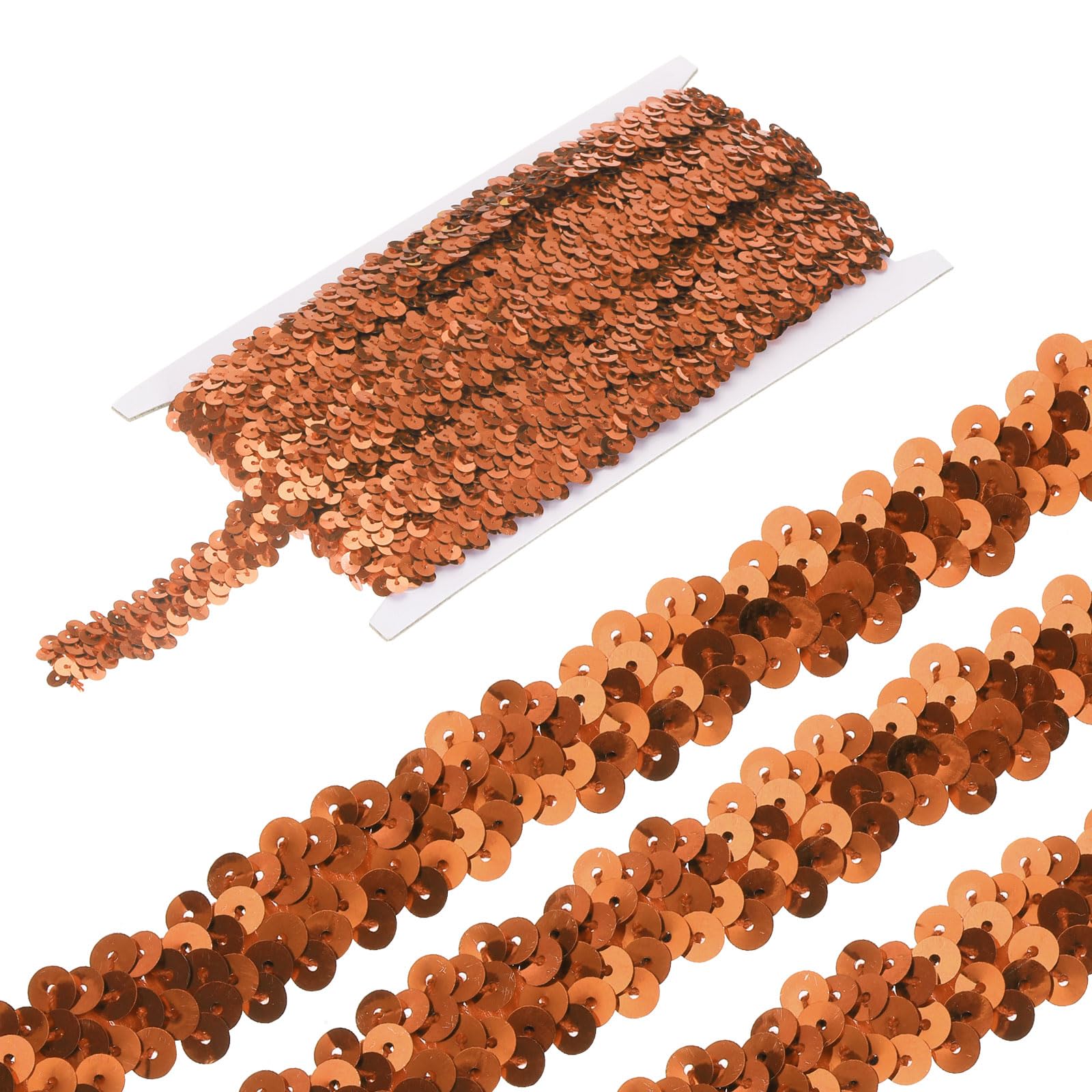 sourcing map Yards Inch Elastic Sequins Trim Row Flat Sequin 11 0.8 2-image-bb0ed9dd-2d5f-4e72-b981-48b30cef3b27-62003