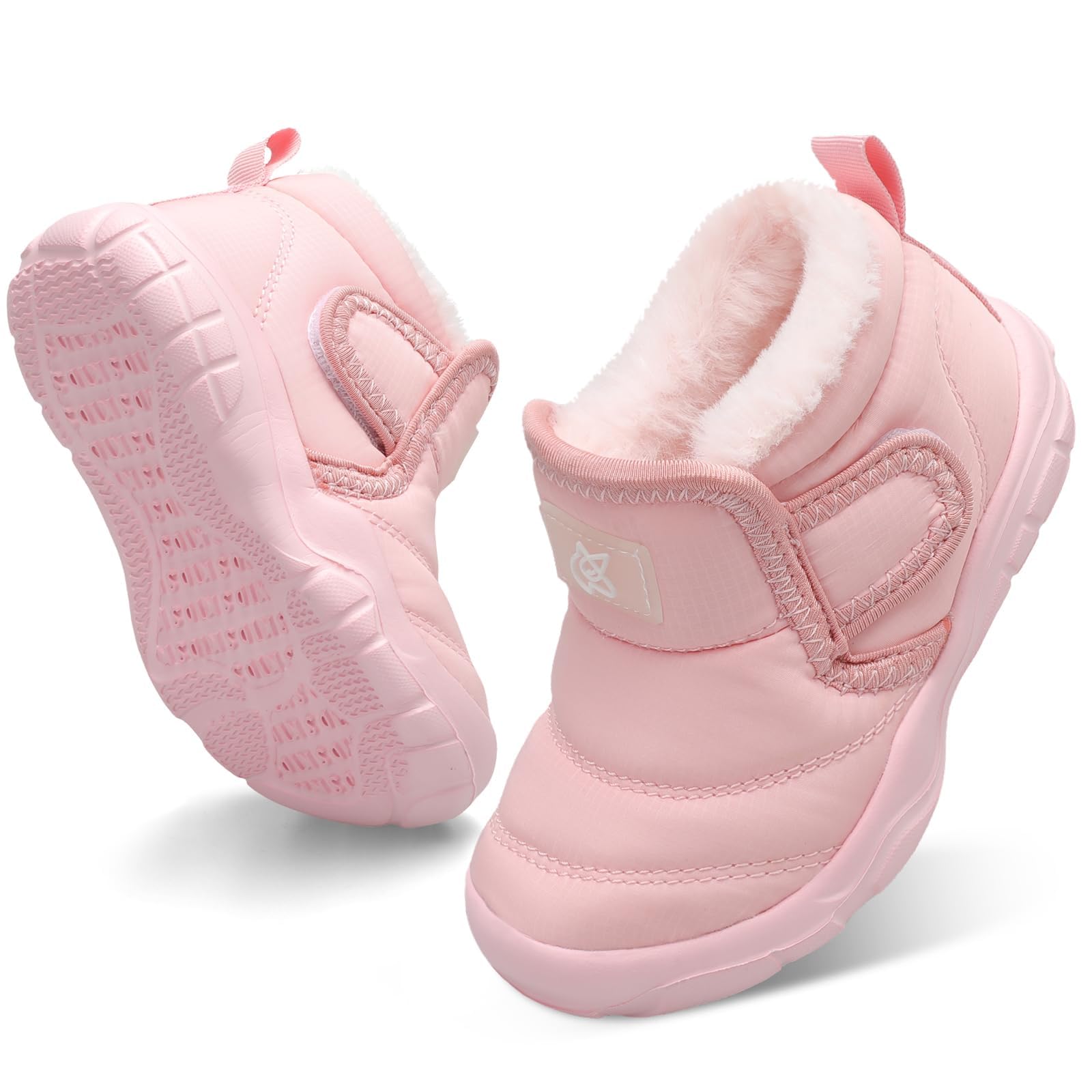 Kids Fuzzy Snow Boots - Pink UK 10-image-a6008d58-0565-4e64-b765-0513e7e002a5-104045