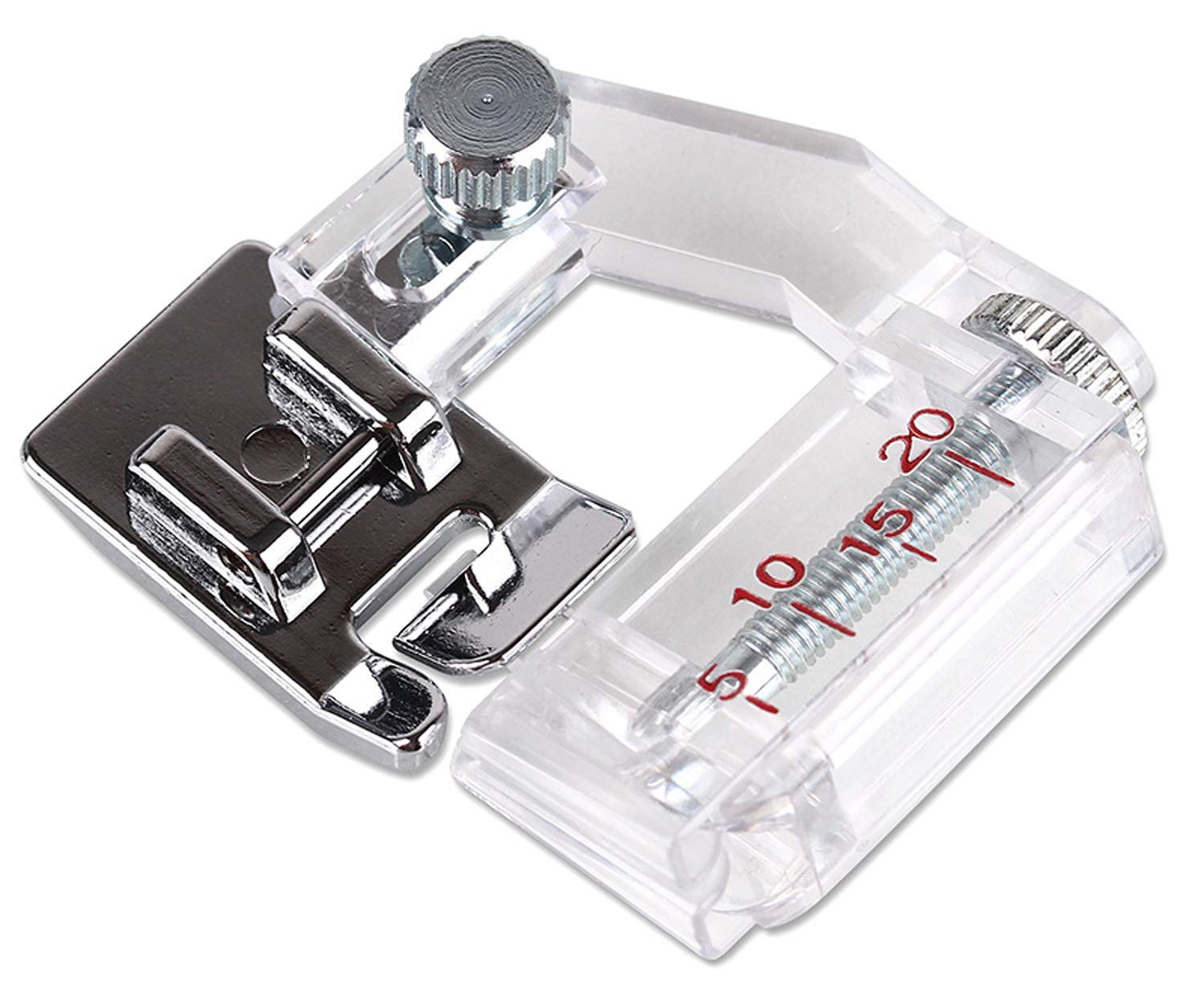5mm Adjustable Tape Binding Presser Foot for Low Shank Snap-On Sewing Machines